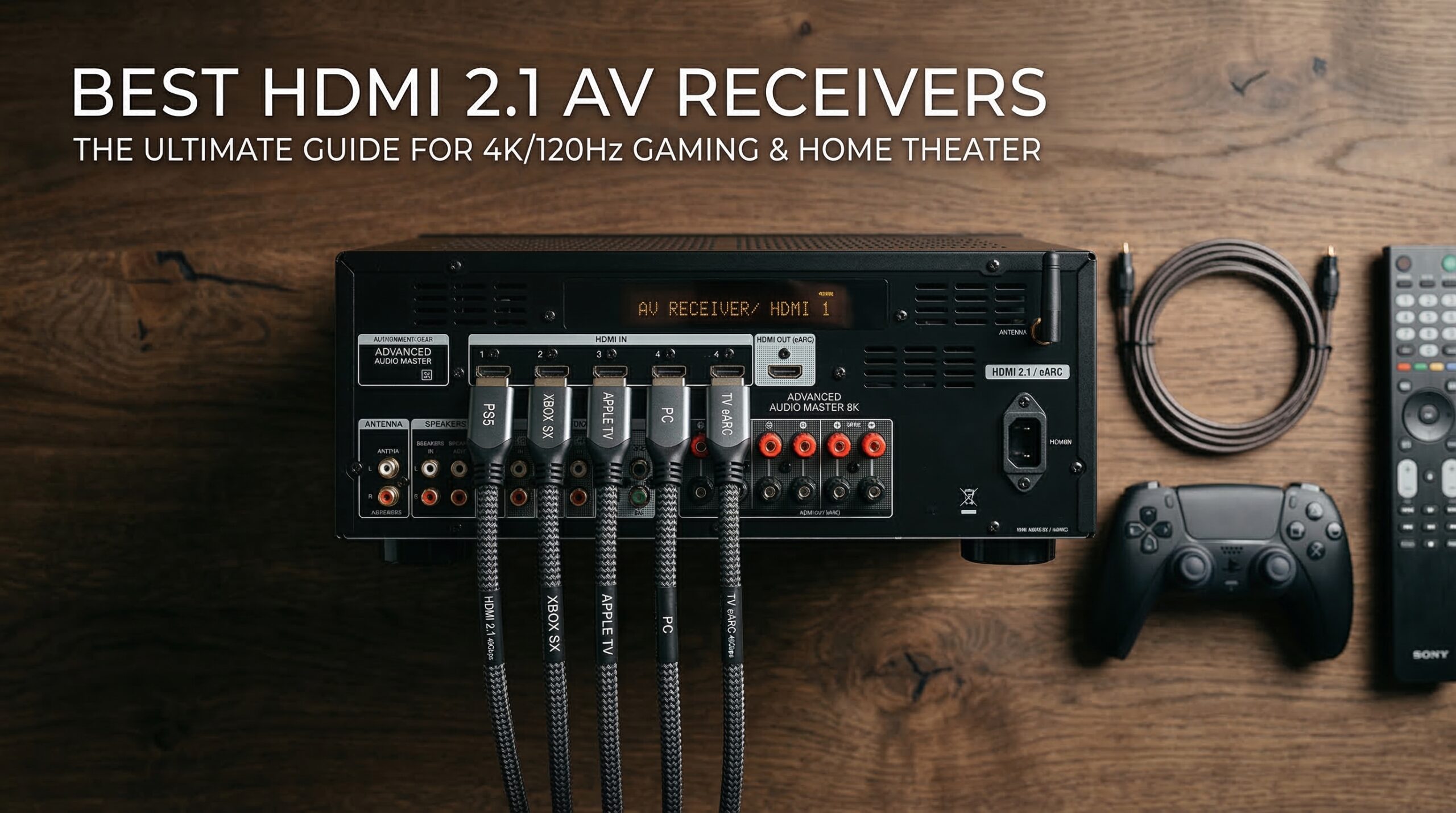 Best AV receivers with HDMI 2.1 for 4K 120Hz console gaming