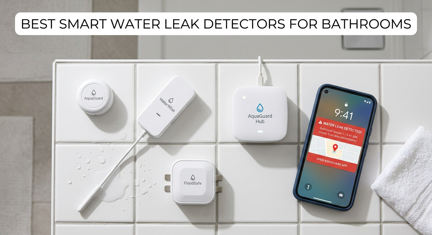 best smart water leak detectors for bathrooms