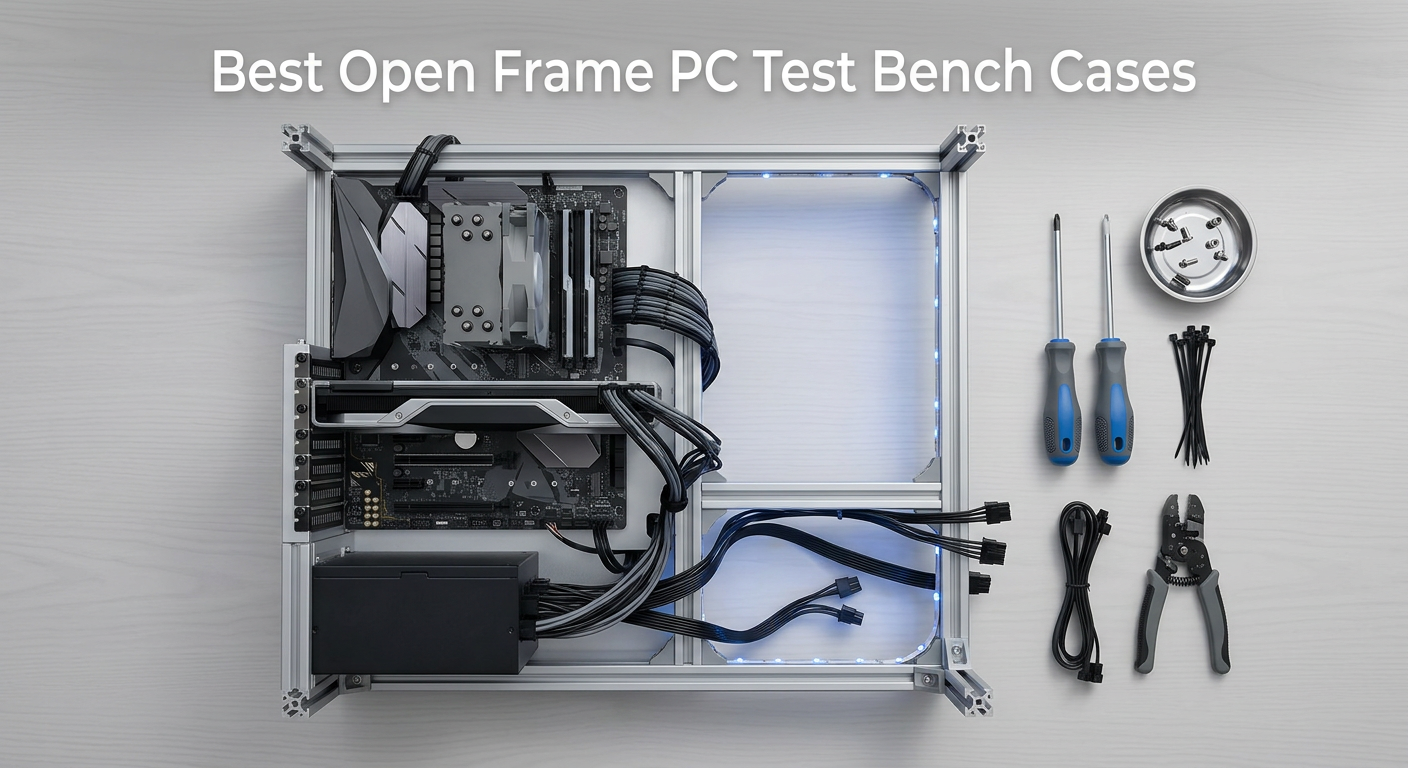 Best open frame PC test bench cases for hardware testing