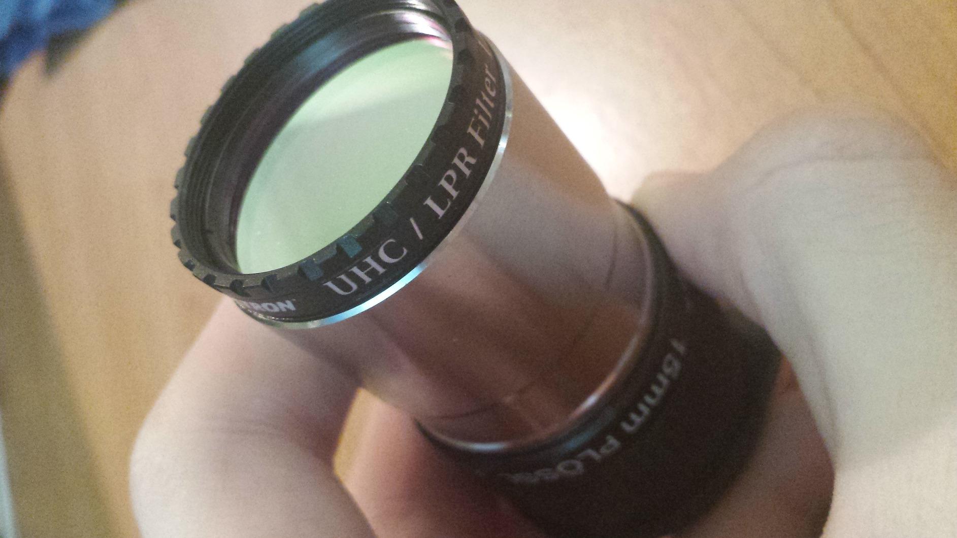 Celestron 94123 1.25-inch UHC/LPR Filter with Multi-Layer Dielectric Coatings - Optimises Spectral and Optical Characteristics for Improved Celestial Viewing customer photo 1