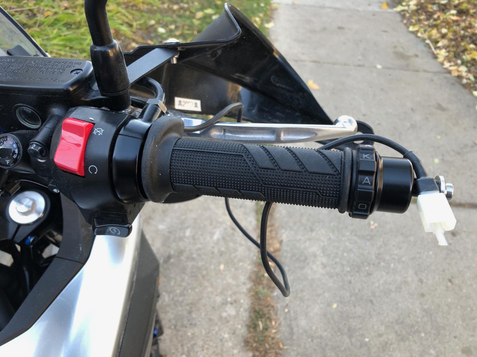 BikeMaster Heated Grips 7/8 120mm Black customer photo 1