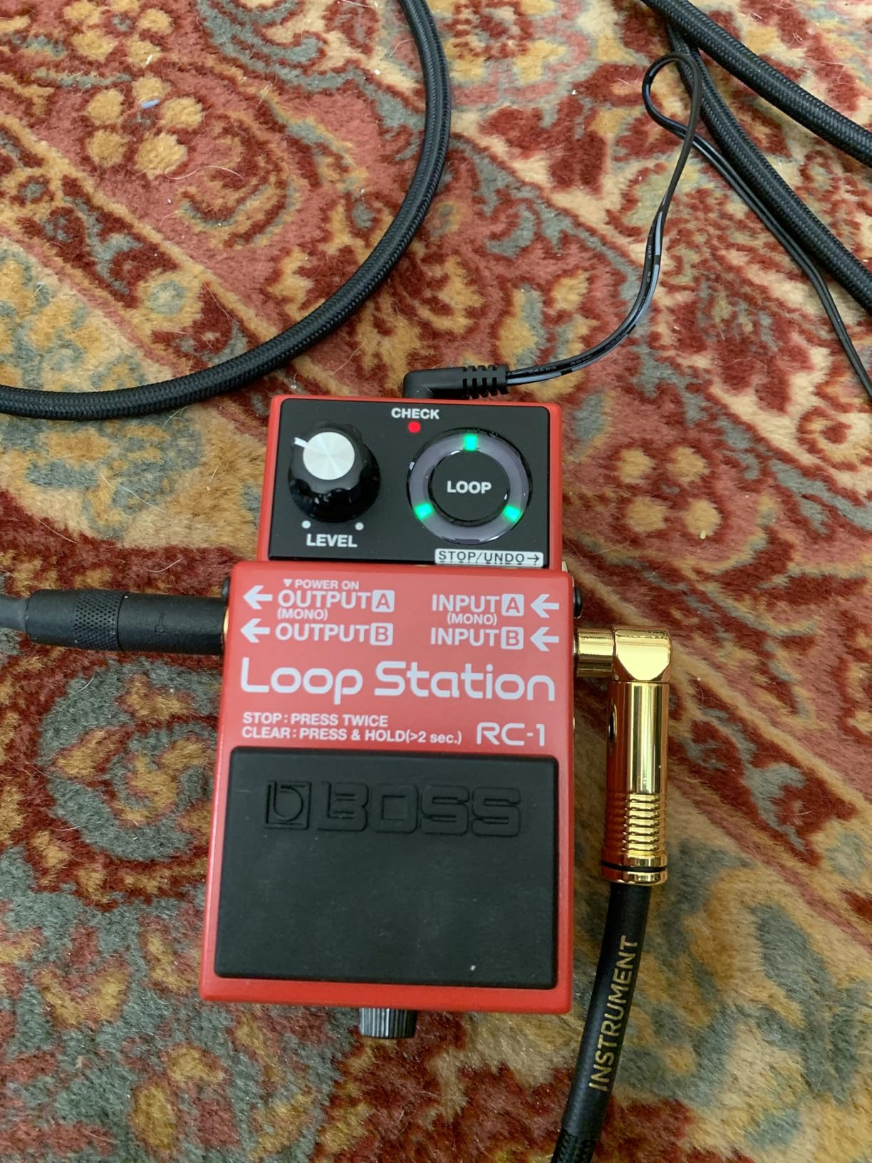BOSS RC-1 Loop Station Pedal | Industry Standard Simple Looper for Guitar, Bass, Keyboards & More | 24-Segment LED Indicator | 12 Minutes of Record Time customer photo 1