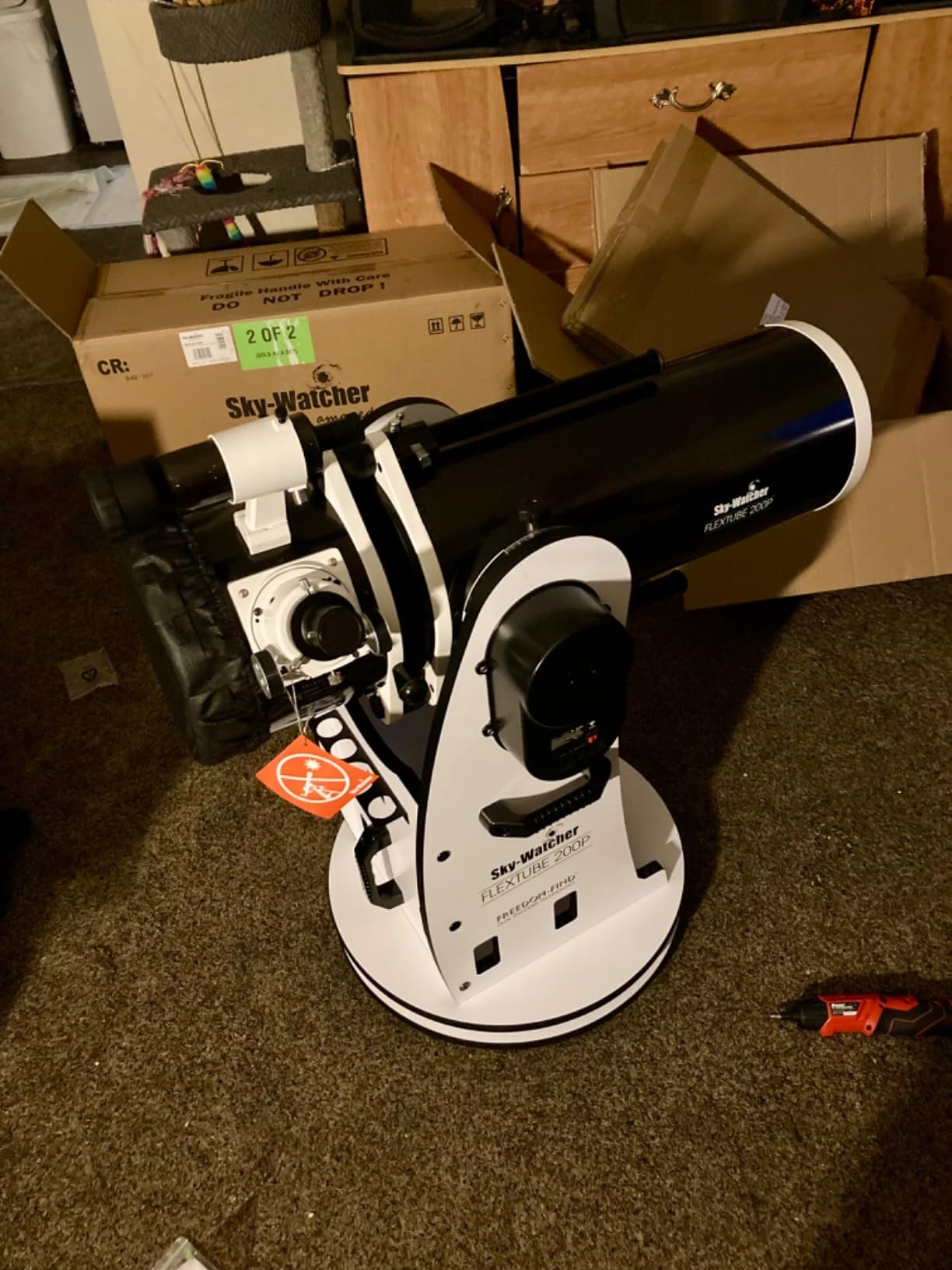 Sky-Watcher S11800 GoTo Collapsible Dobsonian 8-Inch (White) customer photo 1