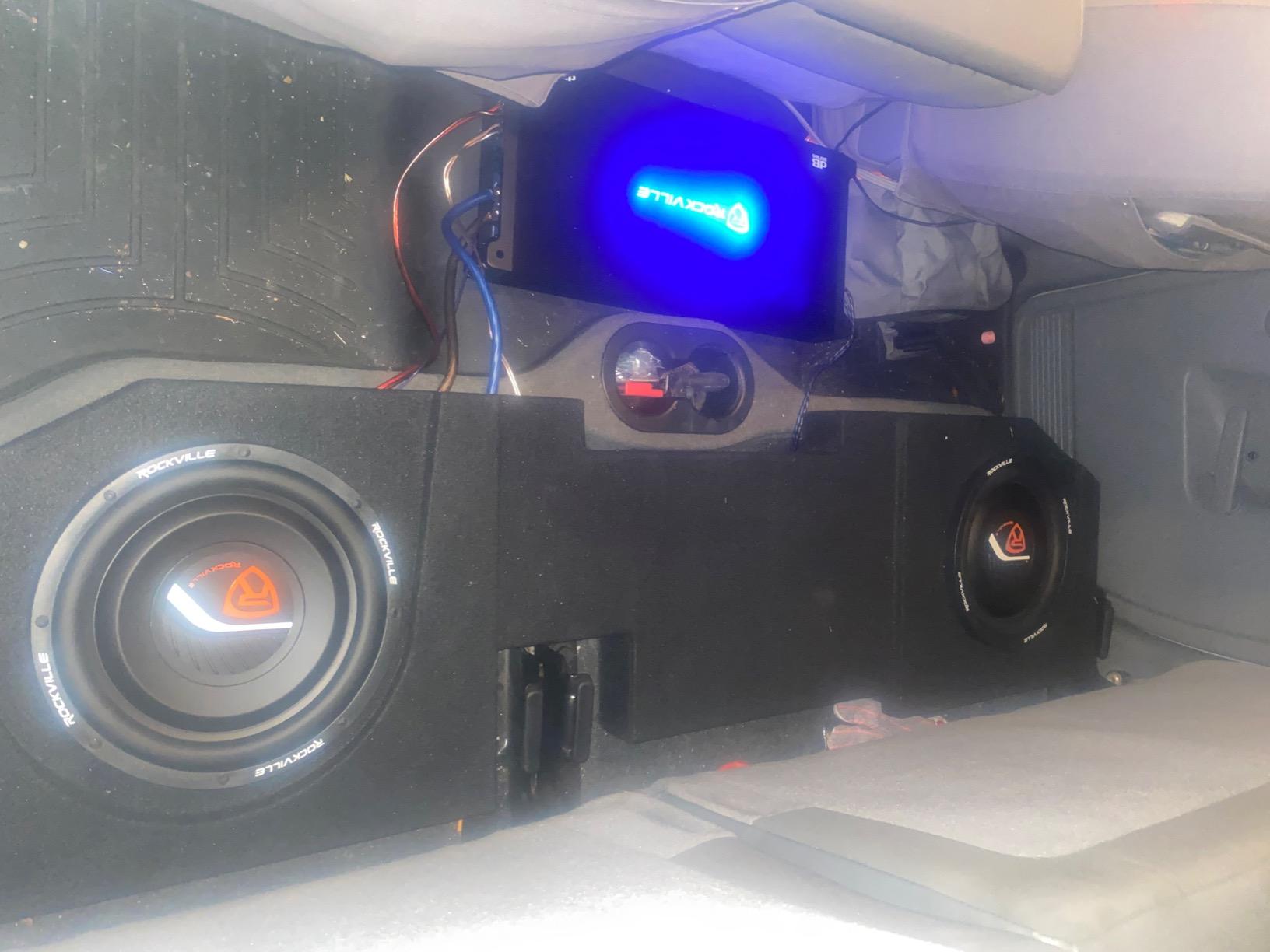 Rockville W10T4-S2 10-inch Shallow Mount Car Subwoofer, 1200W Peak/600W Program/300W RMS customer photo 1