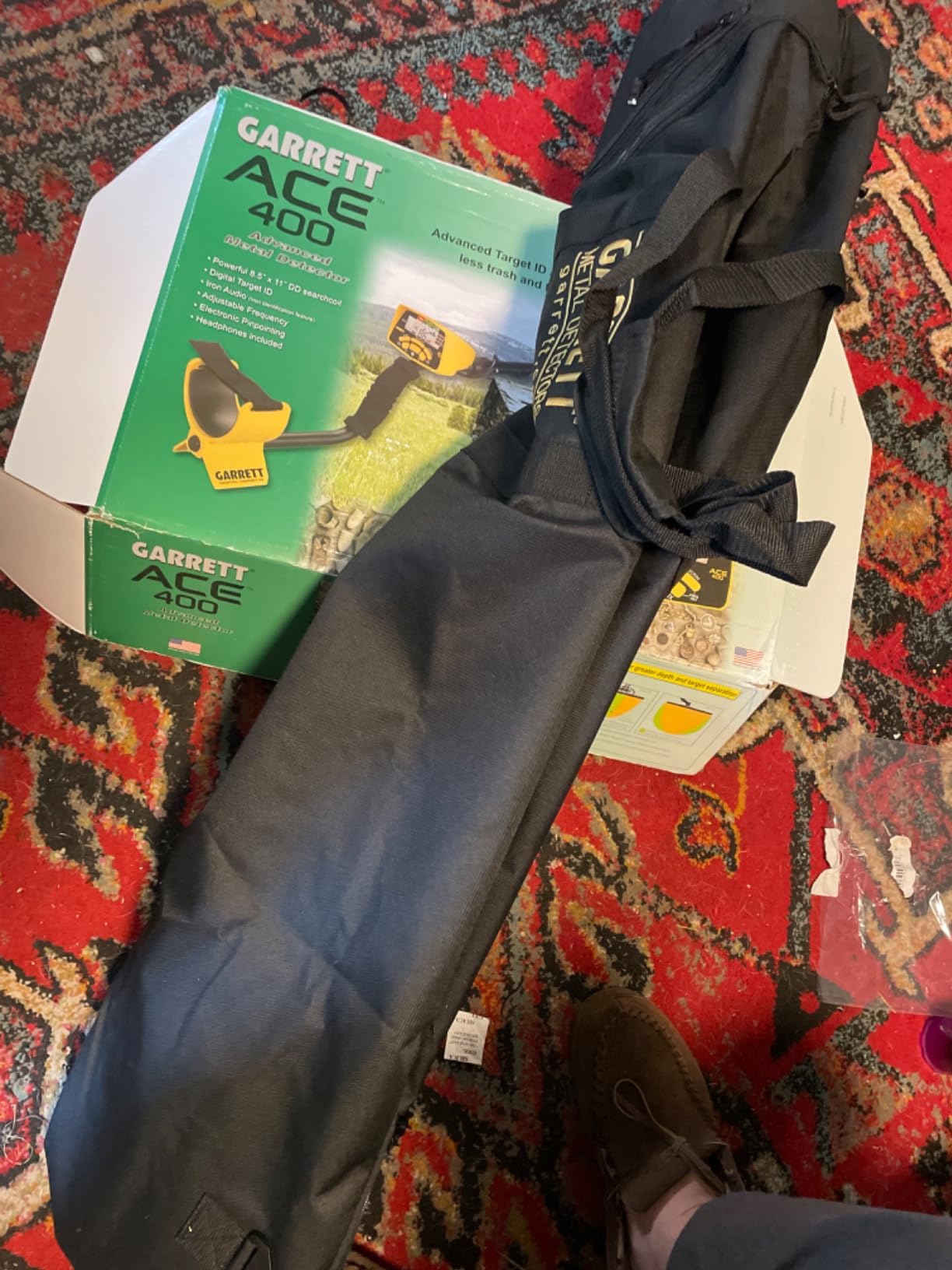 Garrett ACE 400 Metal Detector Bundle - Digital Target ID, Iron Audio, Adjustable Frequency, Includes Carry Bag, & Searchcoil Cover customer photo 1