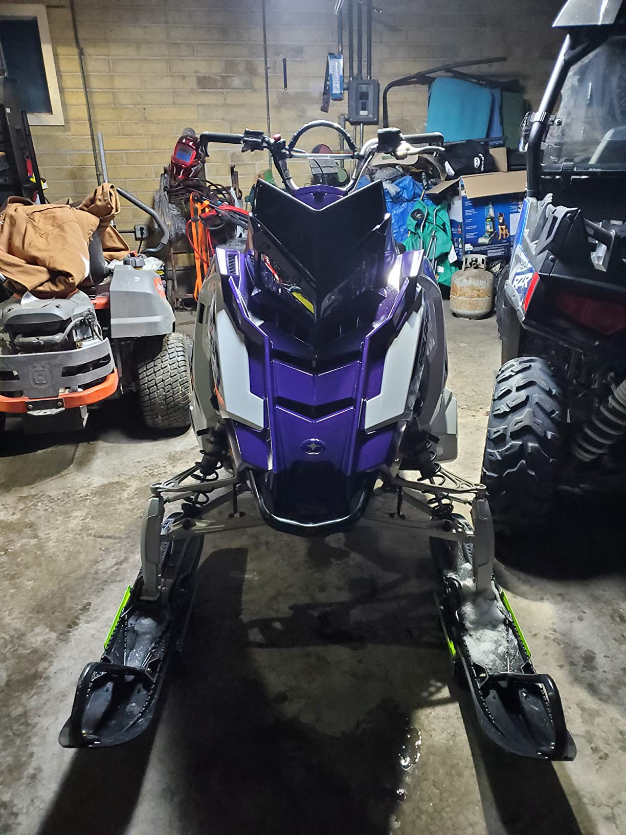 Polaris Snowmobile Low Windshield, for Specific RMK, Titan, Switchback, Indy, and more Models, Glossy Black, Genuine OEM Part - Part 5451214 customer photo 1