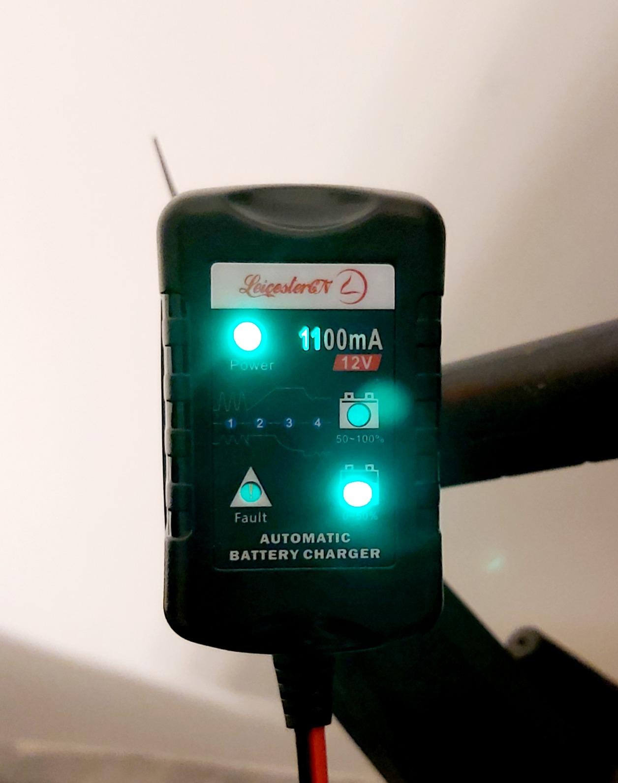 1.1A Motorcycle Battery Maintainer 12V Smart Trickle Charger for Winter Storage - Automatic Float Charger Compatible with Harley-Davidson ATV Scooter LiFePO4 & Lead Acid customer photo 2