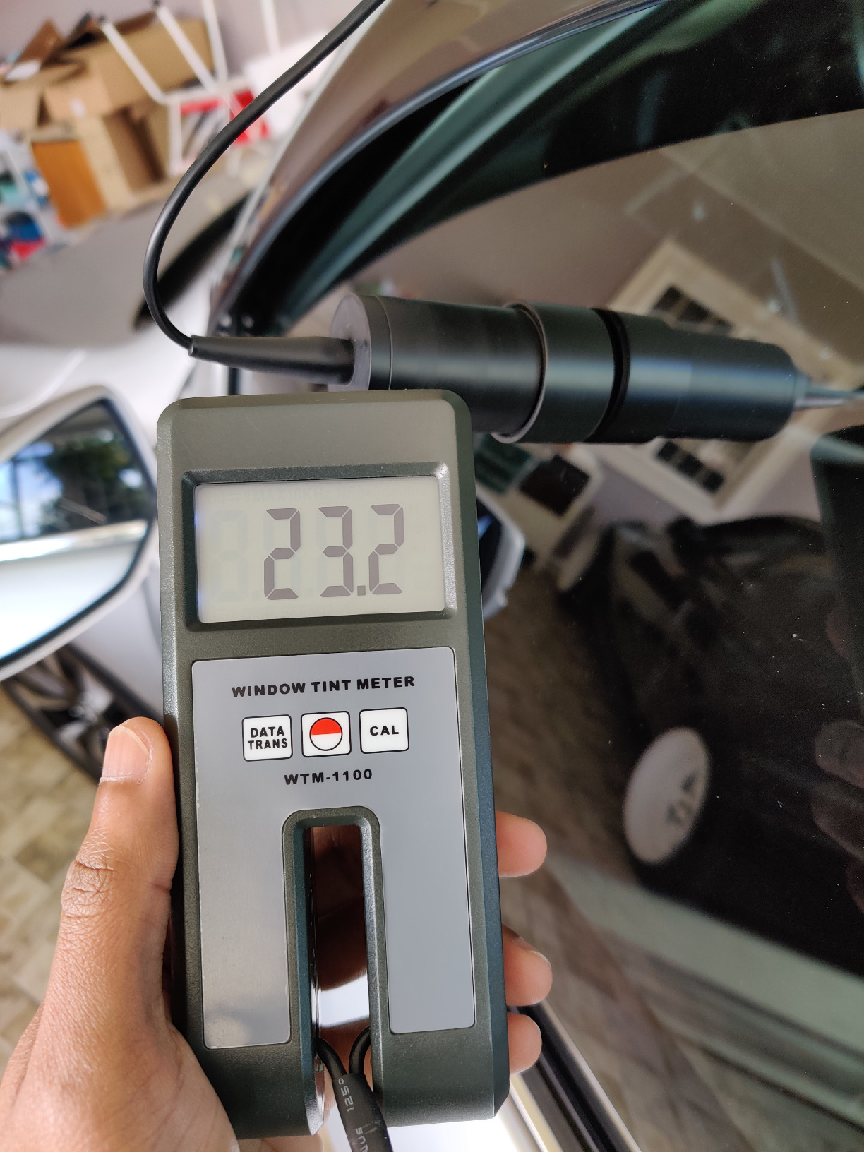 Window Tint Meter, Car Film Transmission Meter Window Tint,VLT Tester Coating 0 to 100% Visual Light Transmission for Measuring Film, Filmed Glass, Window Tint, Side Windshield customer photo 1
