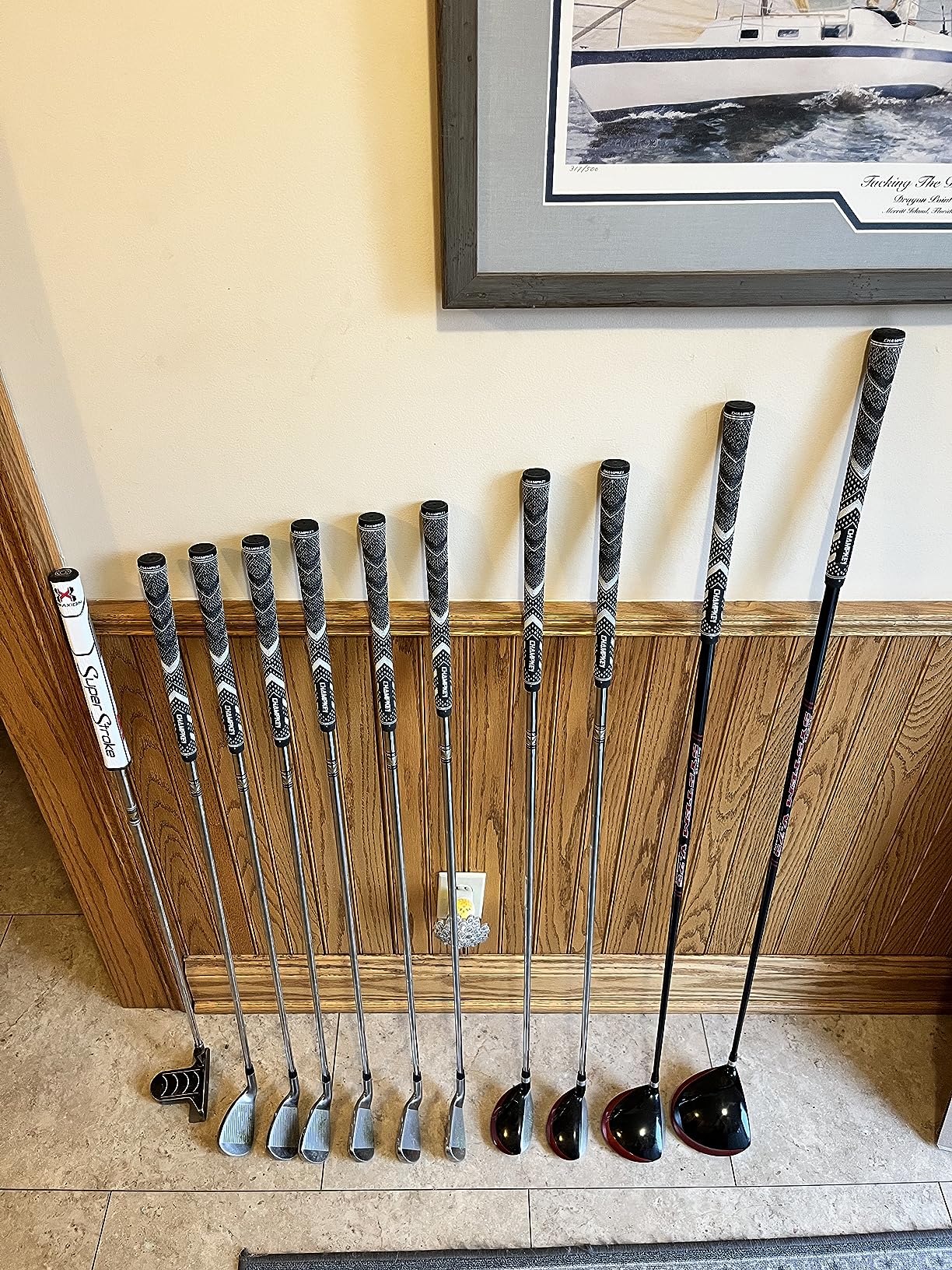CHAMPKEY Golf Grips 13 Pack | Come with Solvent,15 Tapes,Vise Clamp and Hook Blade | All Weather Control and High Feedback Golf Club Grips customer photo 1