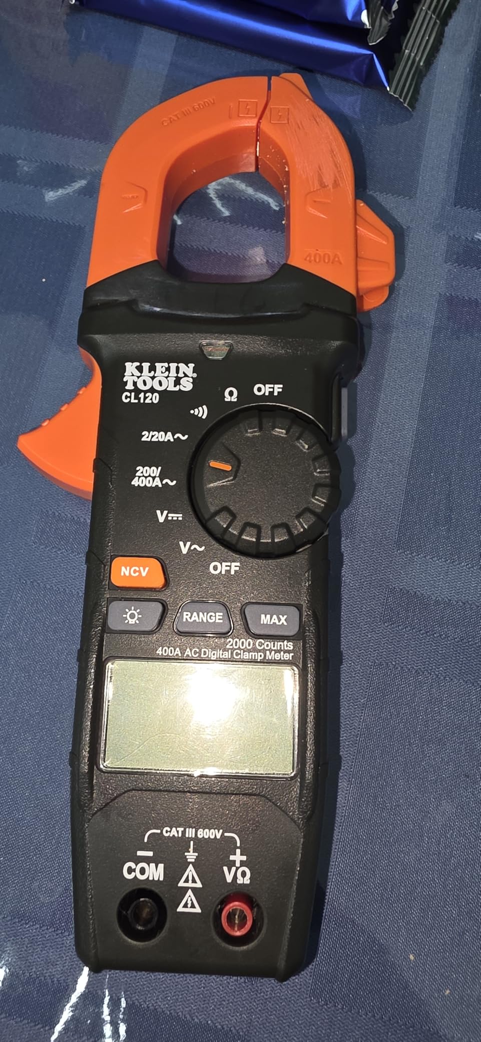 Klein Tools CL120KIT Clamp Meter Electrical Test Kit, AC Auto Ranging 400 Amp, Backlit Display, Includes GFCI Tester-Line Splitter-Pouch-Leads-3 x AAA customer photo 1