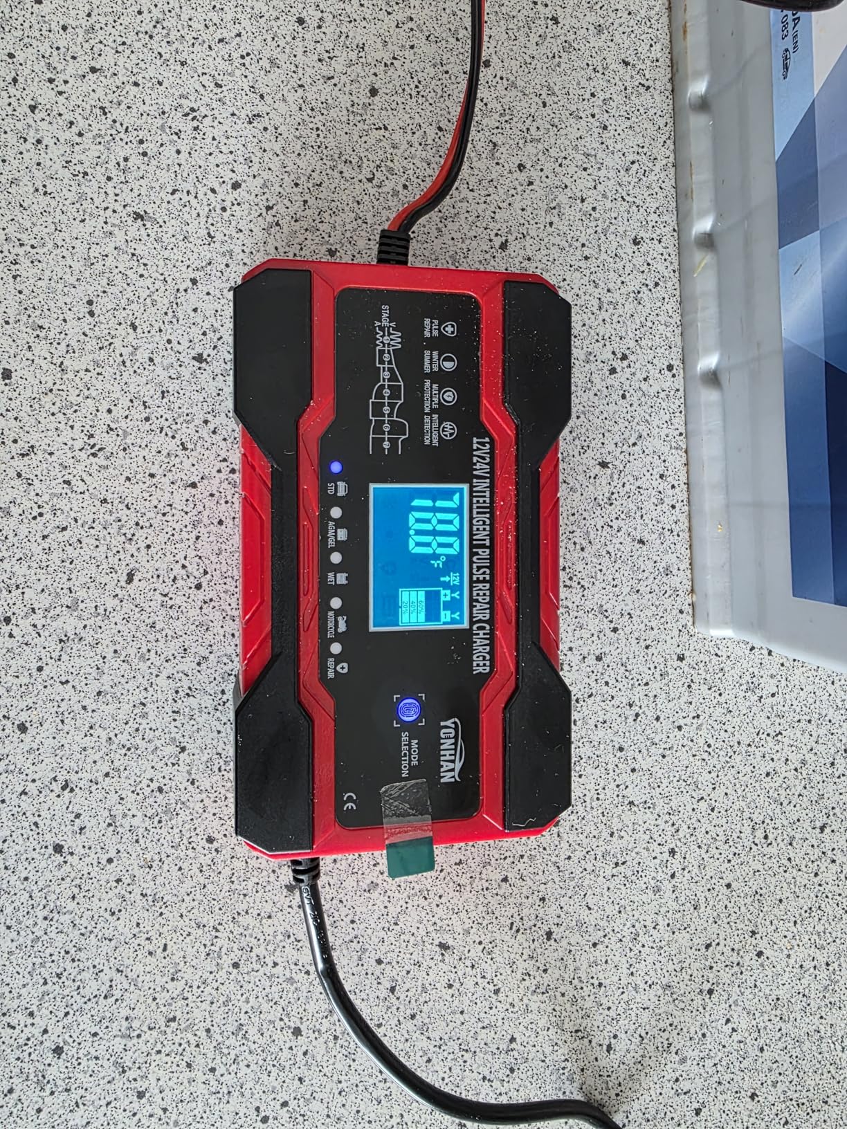 YONHAN Battery Charger 10-Amp 12V and 24V Fully-Automatic Smart Car Battery Charger, Battery Maintainer Trickle Charger, and Battery Desulfator with Temperature Compensation customer photo 1