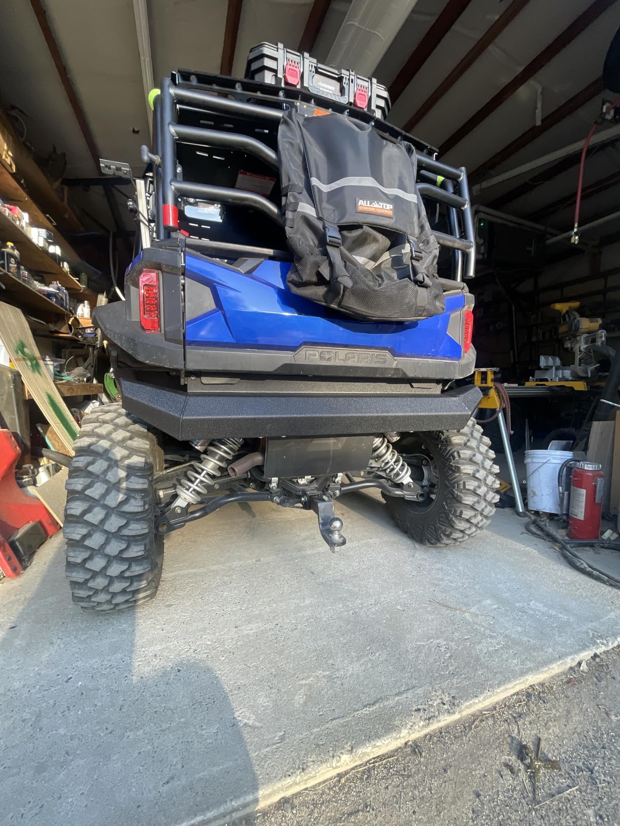 KUAFU Heavy-Duty Rear Bumper Compatible with 2016-2025 Polaris General 1000 / General XP 1000 / General 4 1000 / General XP 4 1000 Include Instruction customer photo 2