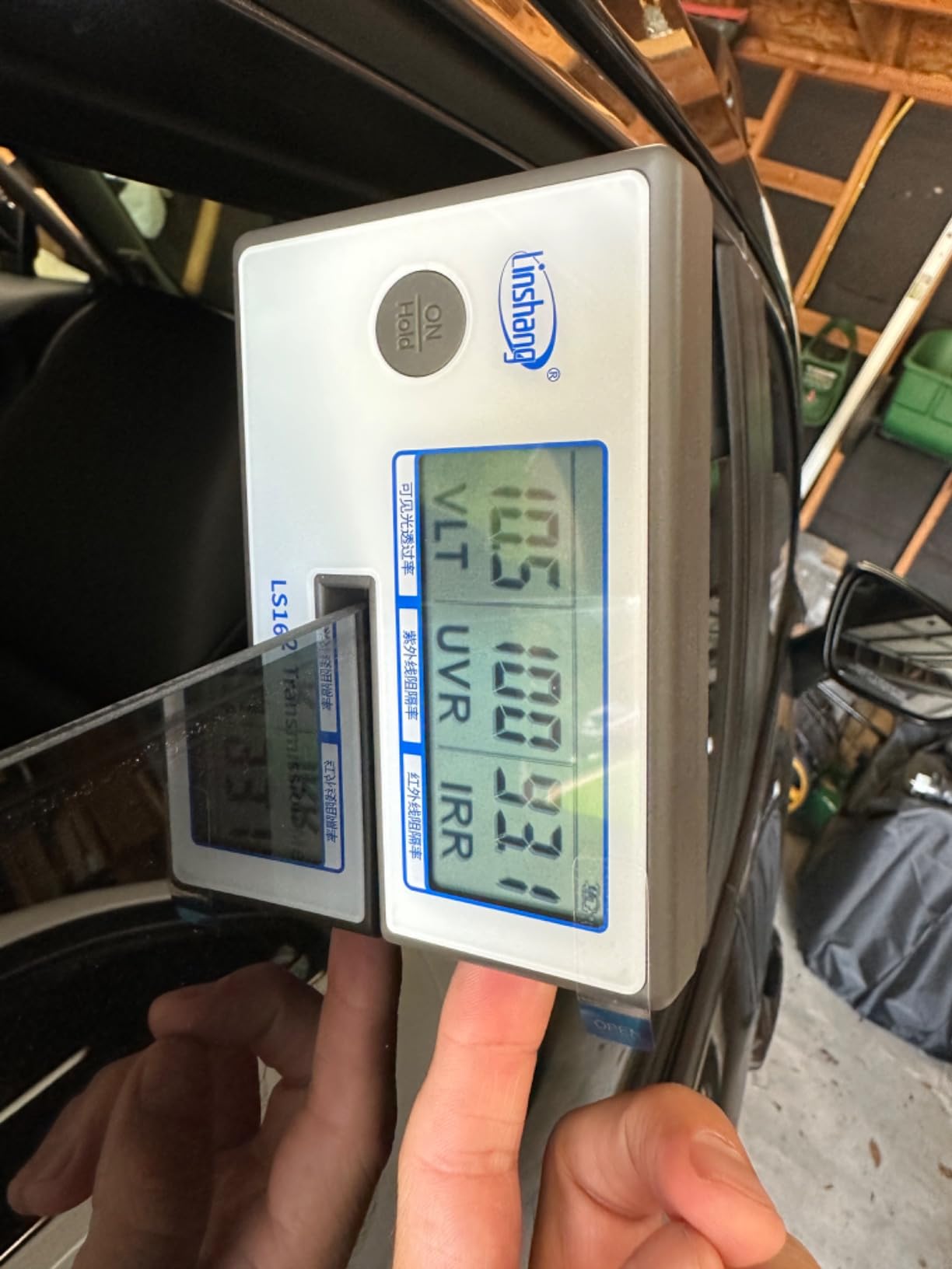 RockRose Portable Car Window Tint Meter Professional VLT/UVR/IRR Measurement for Auto Side Windows&Tint Films Instant Calibration & Data Lock for Pro Tint Installer Linshang Spectrum IR 1400nm LS162A customer photo 1