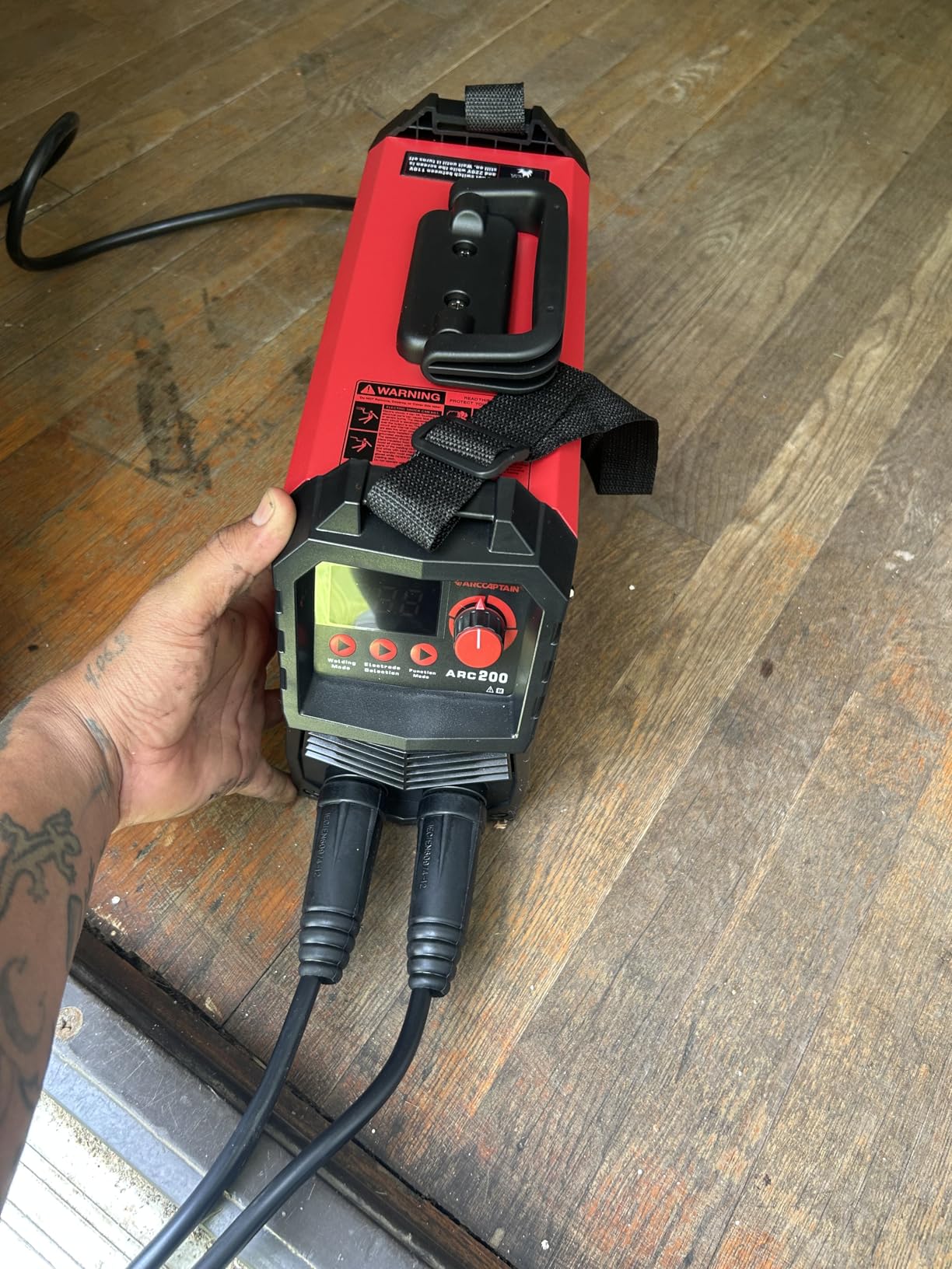 ARCCAPTAIN Stick Welder, [Large LED Display] 200A ARC/Lift TIG Welding Machine with Synergic Control, IGBT Inverter 110V/220V Portable MMA Welder Machine with Hot Start, Arc force and Anti-Stick customer photo 2
