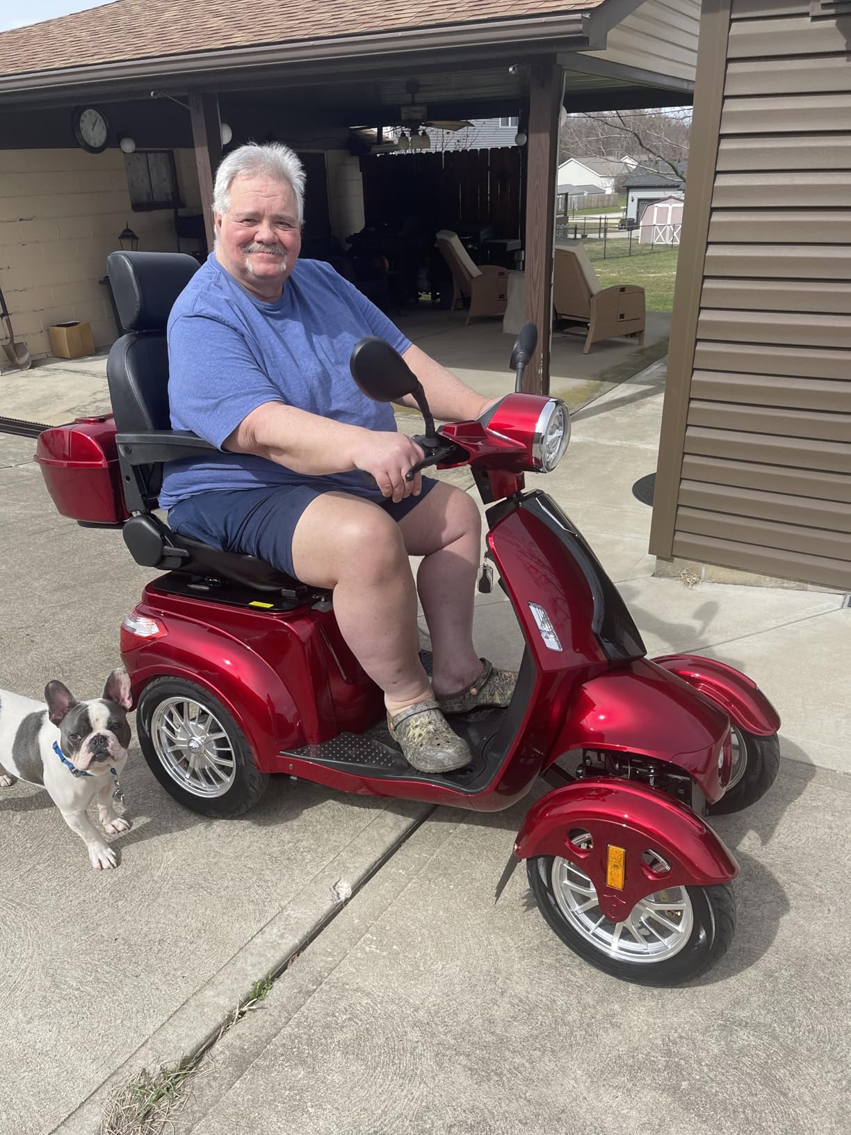 Heavy Duty 4 Wheel Mobility Scooters for Seniors & Adults 500lbs Capacity - Electric Powered Chair - 1000W All Terrain Fast Mobility Scooter for Travel w/Long Range Battery Remote Key customer photo 1