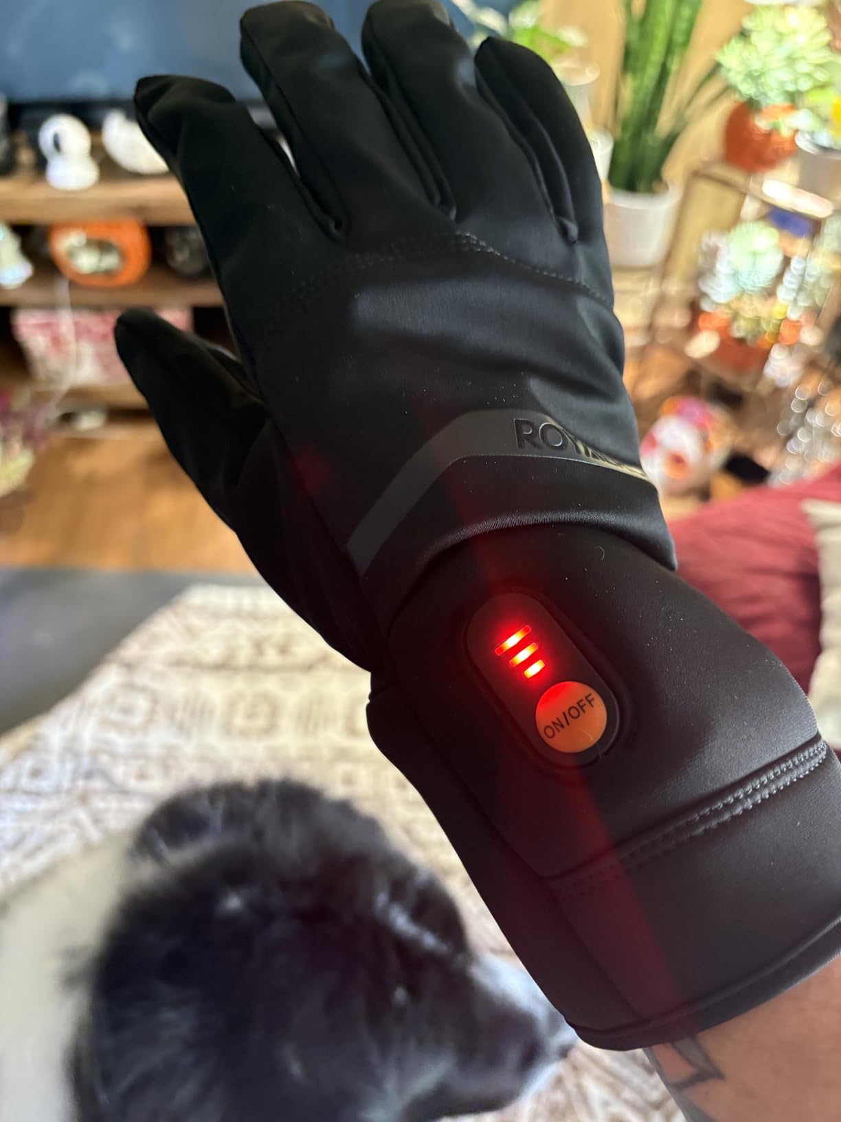 Heated Gloves Liners for Men Women, Rechargeable Waterproof Winter Thin Heated Work Gloves with Arthritis Raynaud's Relief for Ski Golf Hiking Driving customer photo 1