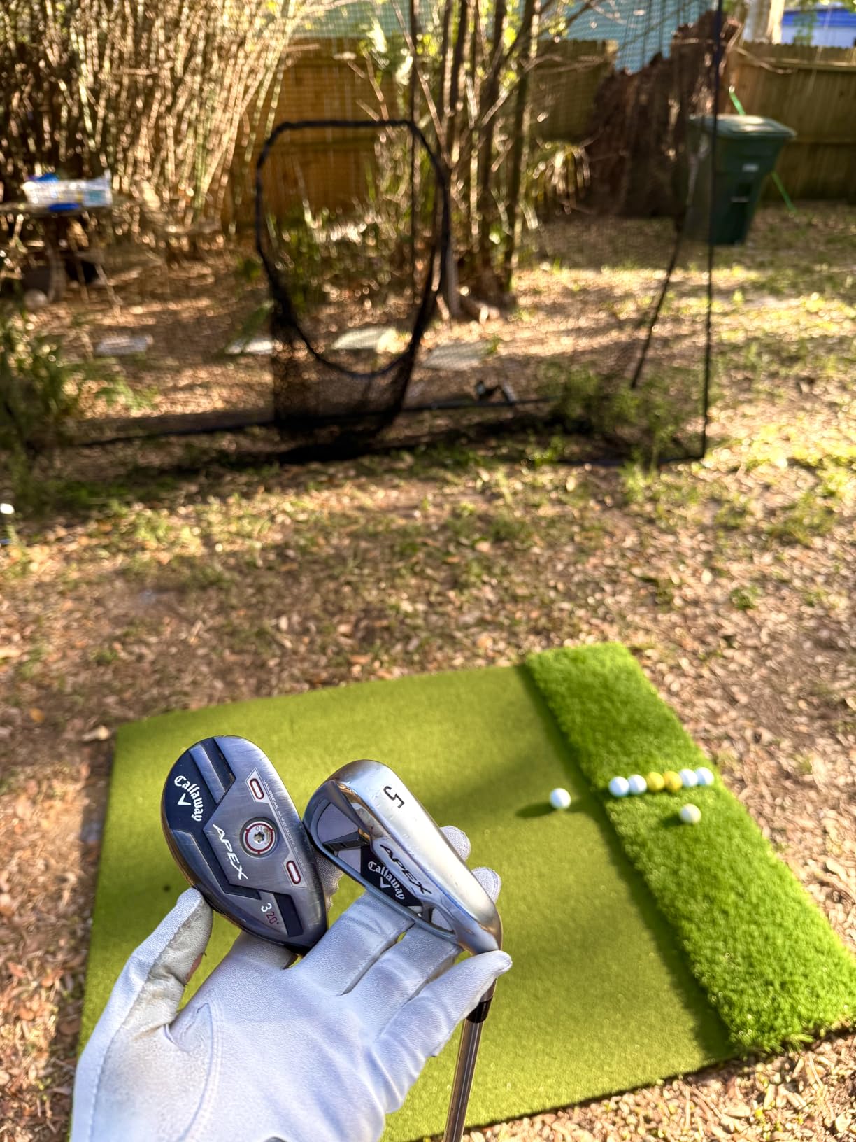 Premium Dual-Turf Golf Mat: 5x4ft, 6x4ft, 10mm, 15mm Thickened Base for Backyard, Driving Range, Indoor & Outdoor Practice Hitting, Swing & Chipping, Ideal Gifts for Men Dad Husband customer photo 1