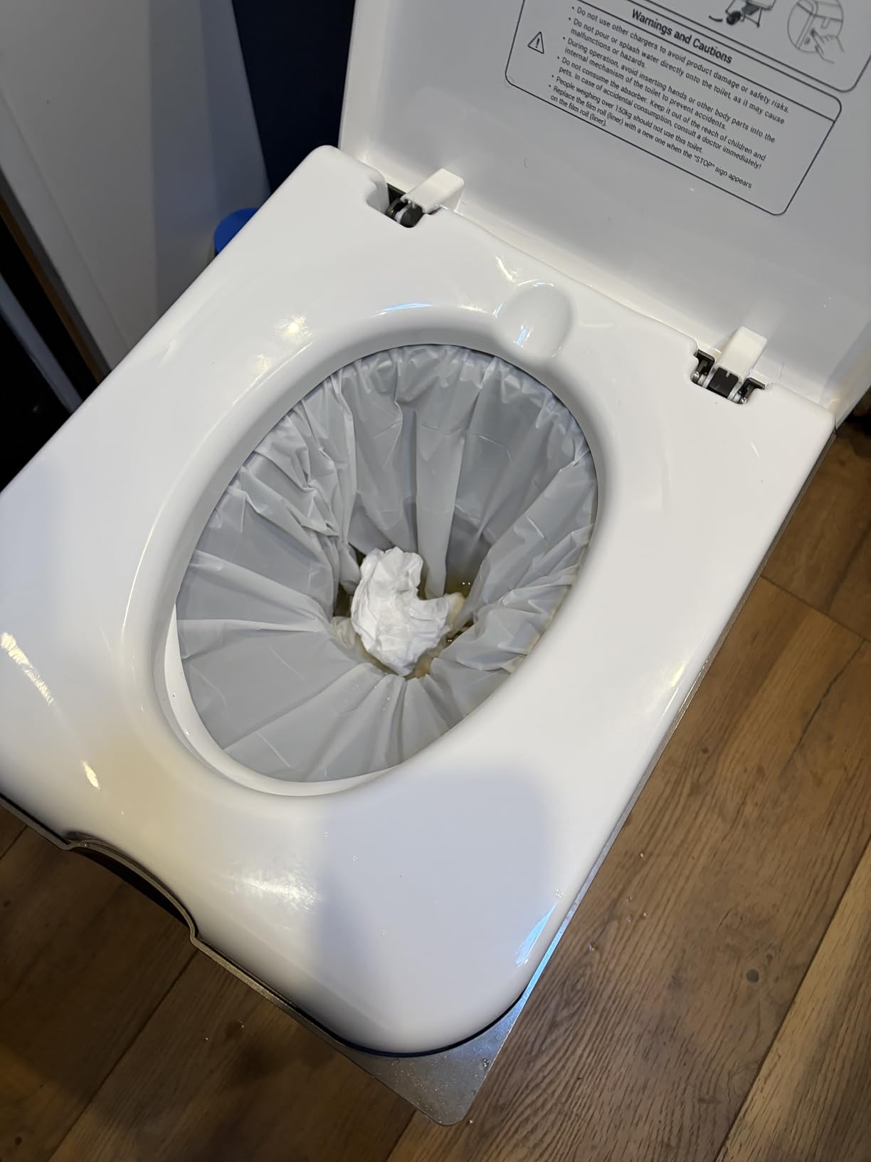 Dry Flush Toilet - Waterless, Odorless, Self-Contained | Rechargeable Portable Toilet for RVs, Van, Boat, Tiny House, Off-Grid | Easier to Use Than Composting or Incinerator Toilets customer photo 2