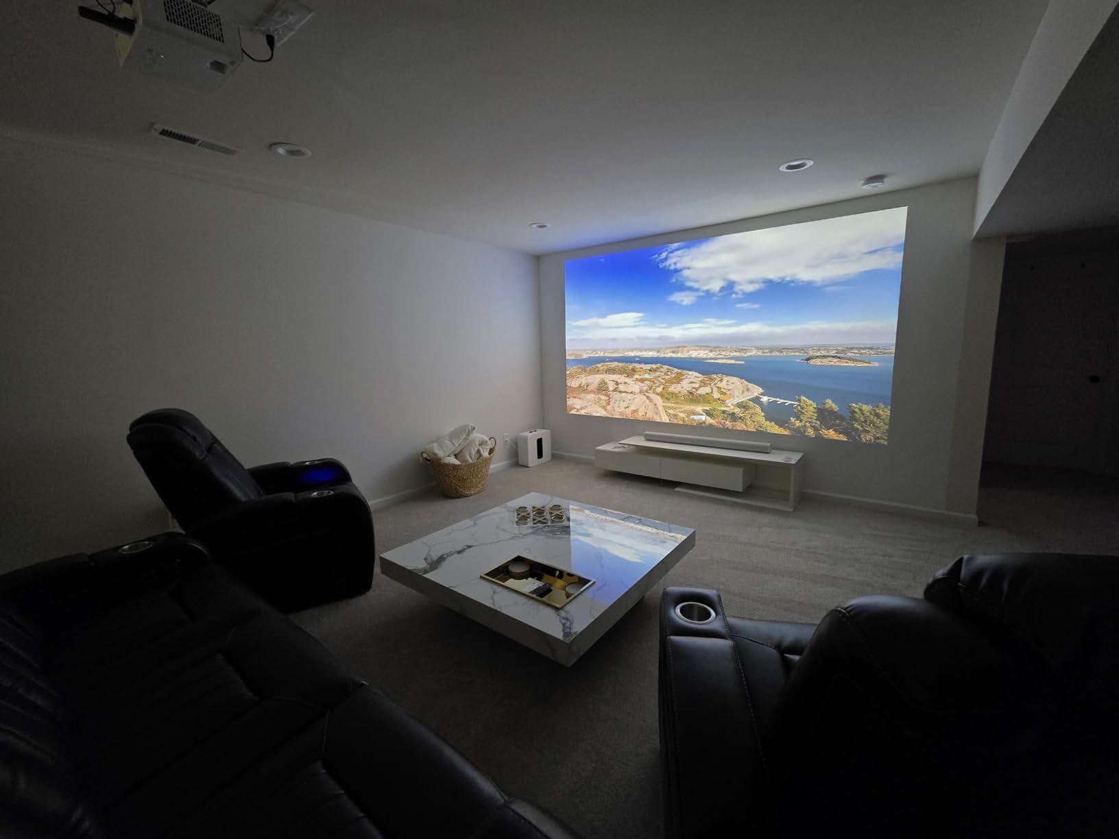BenQ TK710 4K Laser 3200 Lumens Movie and Gaming Projector with 4ms Response Time, 240Hz Refresh Rate, HDR10 & HLG, ARC/eARC Support, Vertical Lens Shift, 3D Keystone, 1.3x Zoom, HDR Game Modes customer photo 1