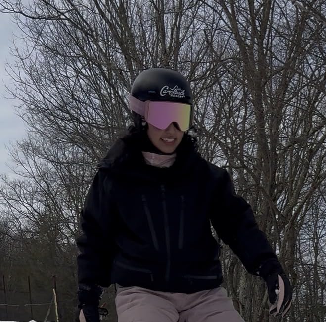 Odoland Ski Goggles with Detachable Lens, Frameless Interchangeable Lens Anti-Fog 100% UV Protection Snowboard Snow Goggles customer photo 1