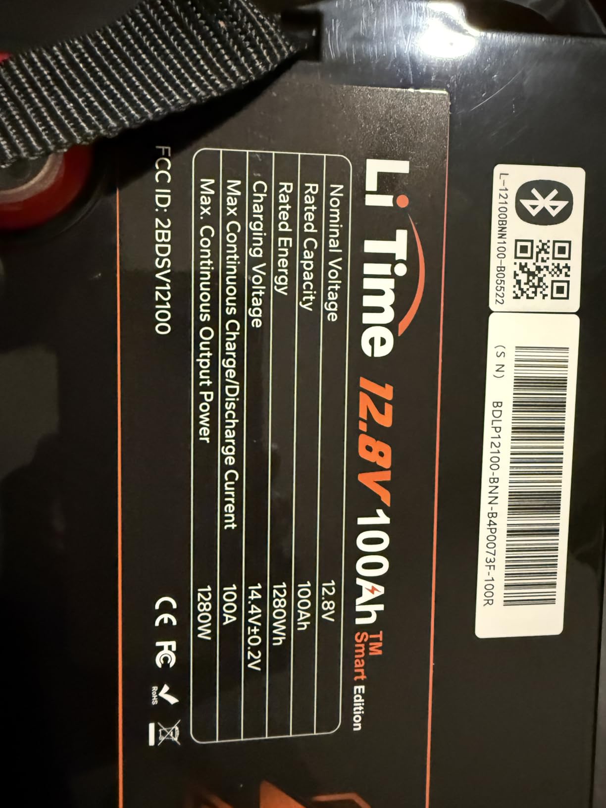 Litime 12V 100Ah Trolling Motors LiFePO4 Battery (Group 31), 12 Volt Bluetooth Lithium Batteries, Max. 15000 Deep Cycle (at 60% DOD), 100A BMS, Low-Temp Protection for Marine, Boat, Yacht, RV, Solar customer photo 2