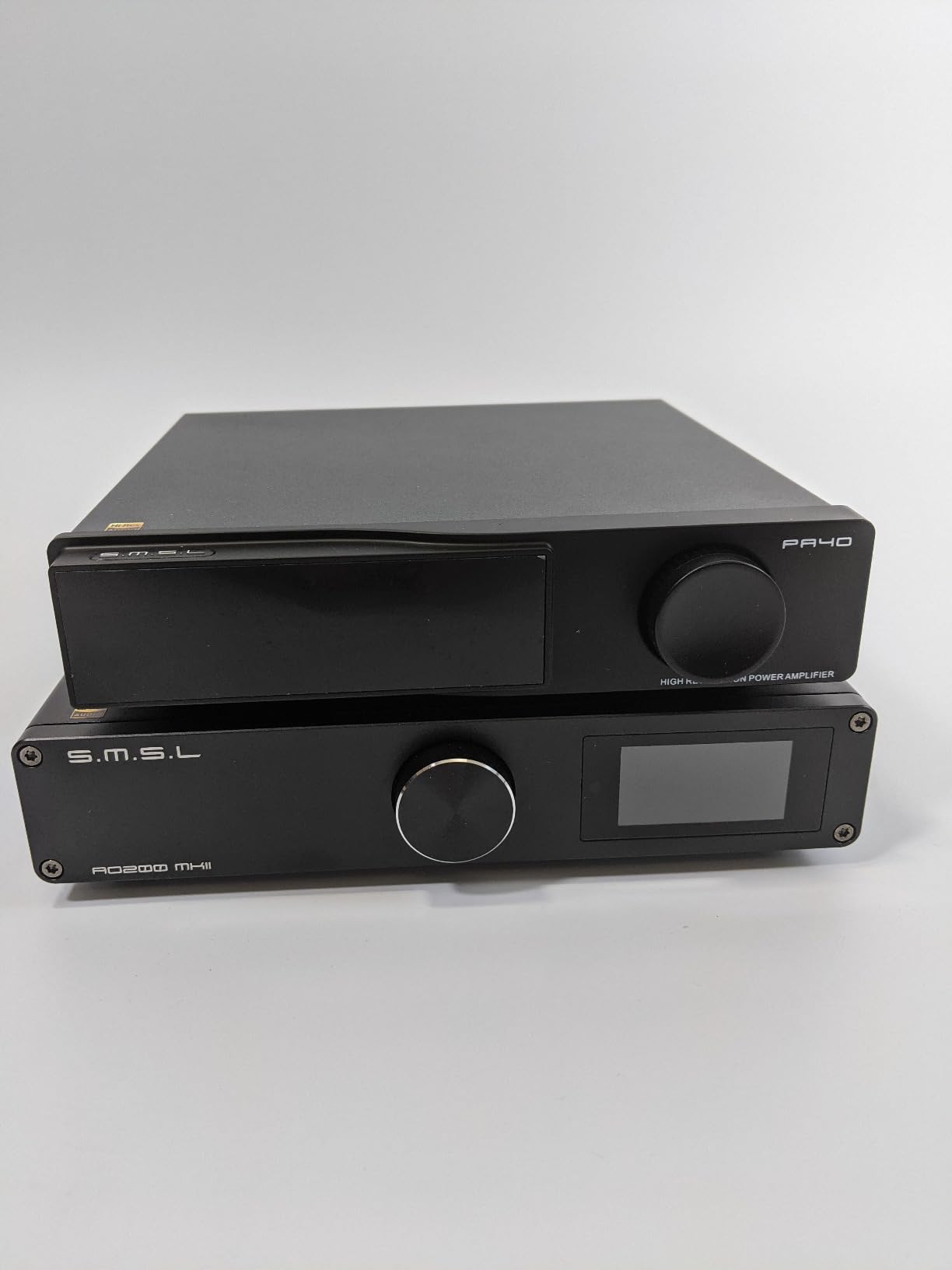 SMSL PA40 Class D Power Amplifier, 165Wx2 Stereo Amplifier for Passive Speakers, with MA5332 Chip/EQ/Bass Treble Control/Built-in Power Supply customer photo 1