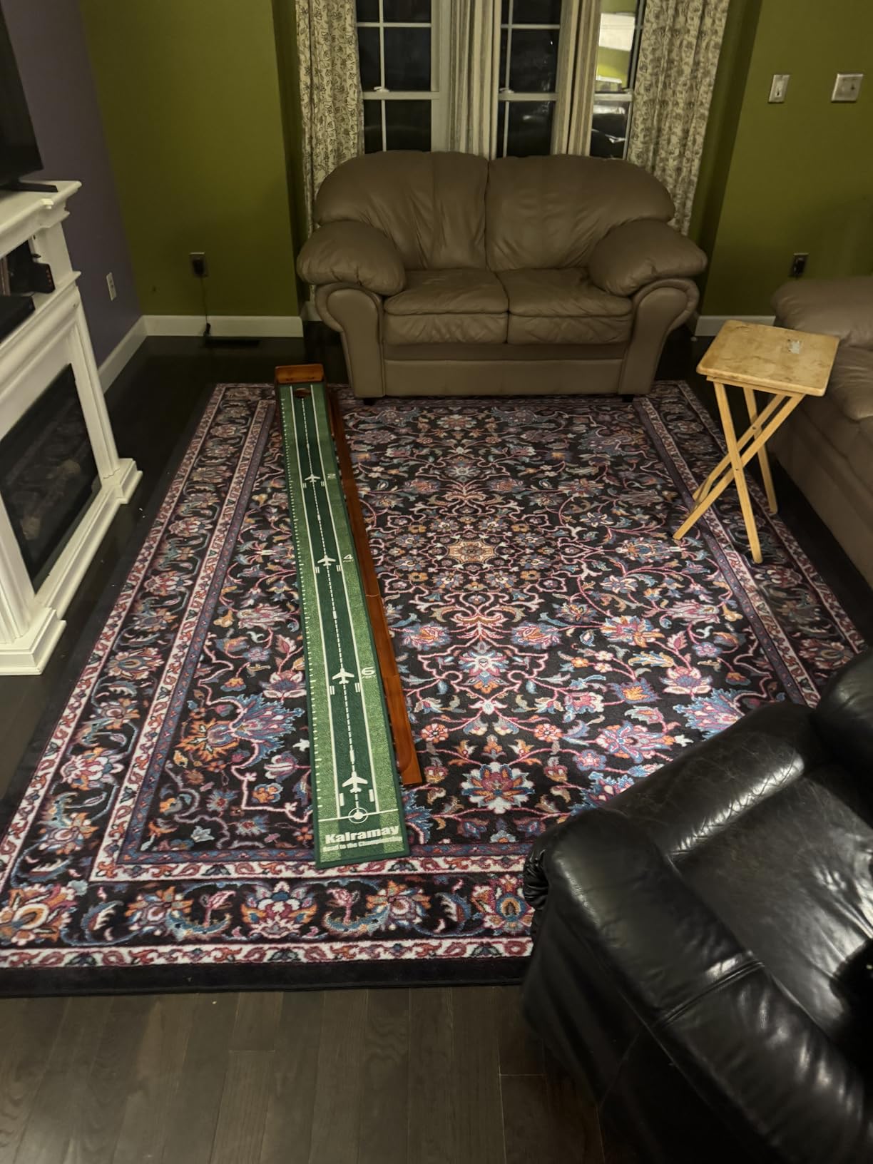 Kalramay Putting Green Indoor Golf Putting Mat - Easy to Assemble with Automatic Ball Return customer photo 1