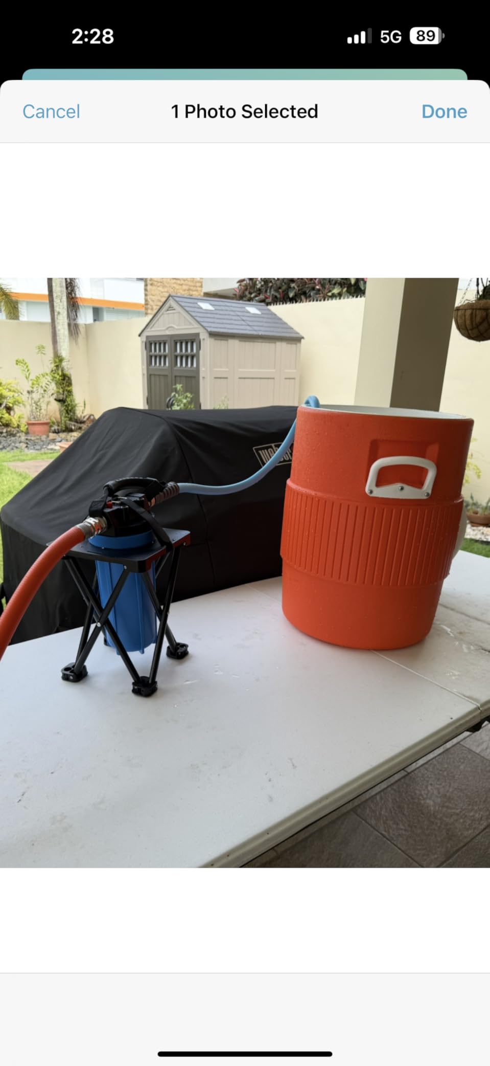 4-Layer RV Water Filter with Stand and 7,000 Gallons Capacity, 3/4