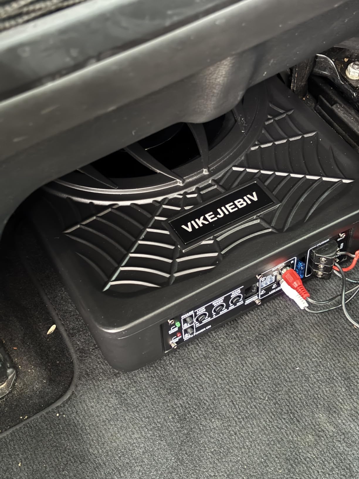 1200W Subwoofer, Slim Underseat Car Subwoofer and Amp Package with Ambient Light, Individual Control for Low Pass/Gain/Boost Bass customer photo 1