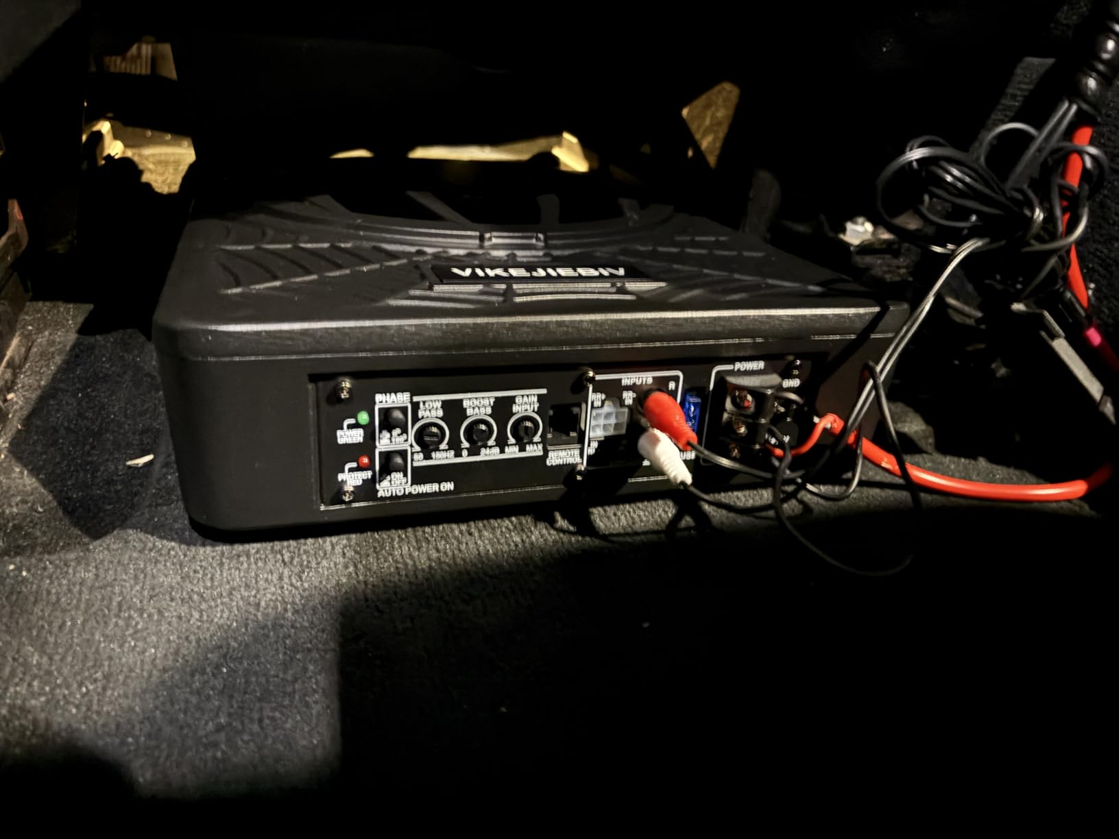 1200W Subwoofer, Slim Underseat Car Subwoofer and Amp Package with Ambient Light, Individual Control for Low Pass/Gain/Boost Bass customer photo 2