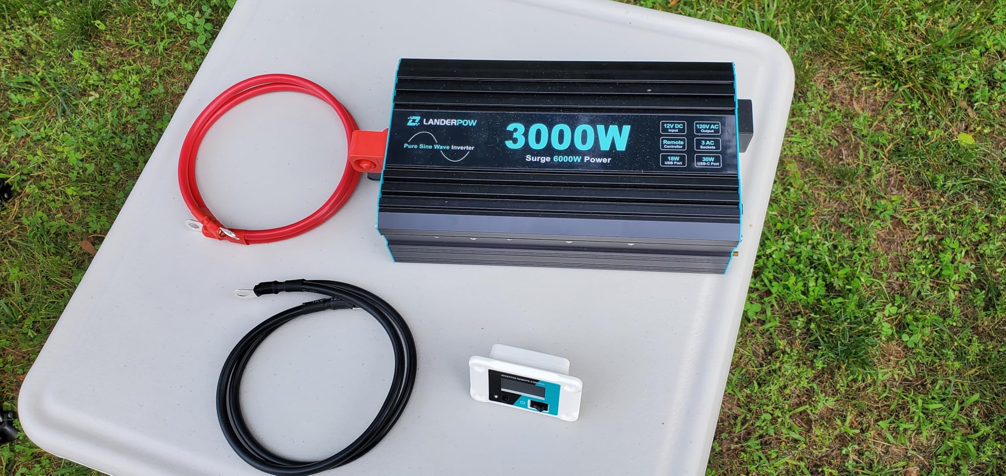 3000W Pure Sine Wave Inverter 12V DC to 120V AC 6000W Peak for RV customer photo 2