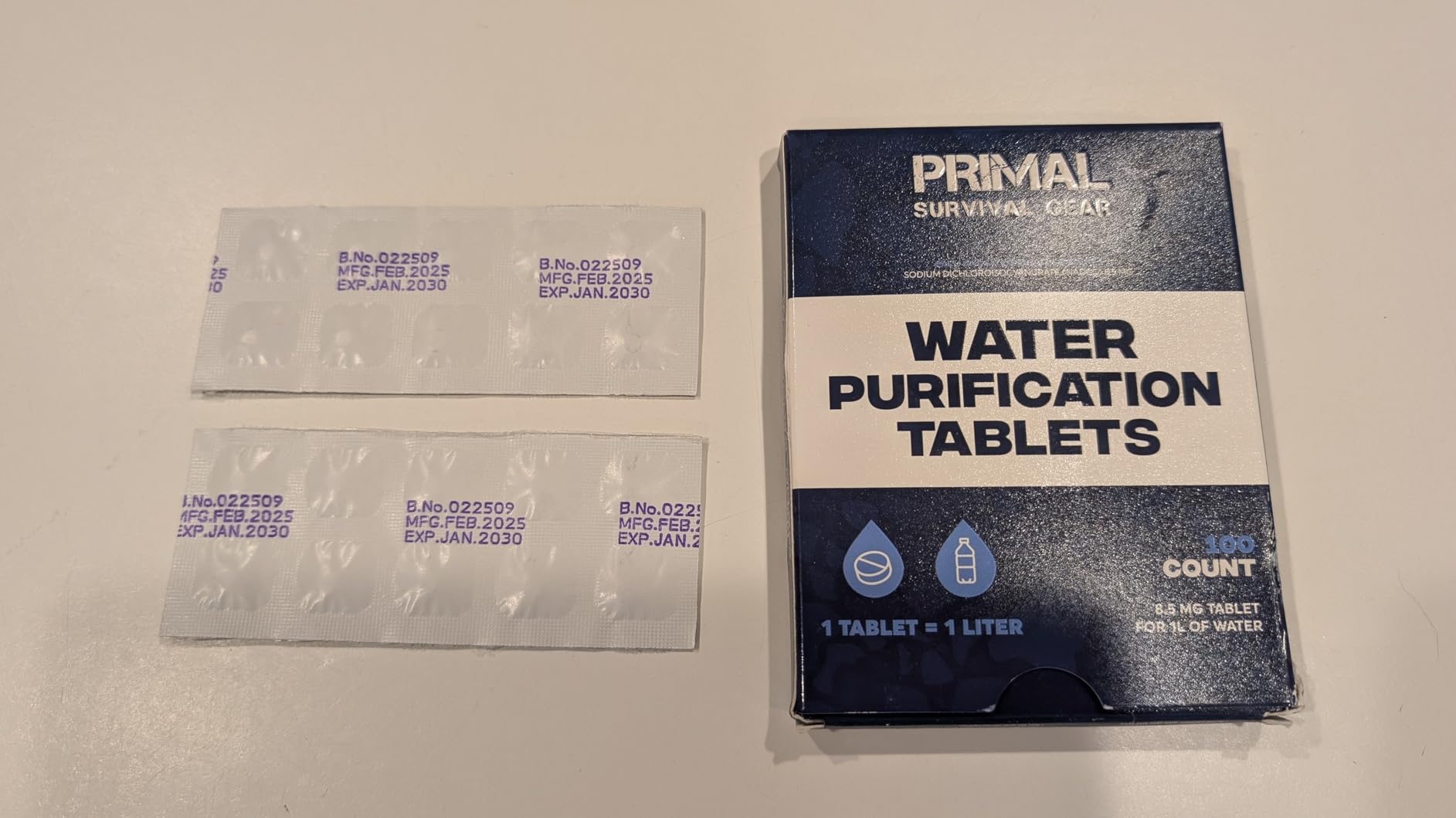 Water Purifier Tablets - Water Purification Tablets for Emergency Water - Hiking, Camping, Survival, Emergency - Drinking Water Filtration System Survival Tabs - 100 Tablets customer photo 2