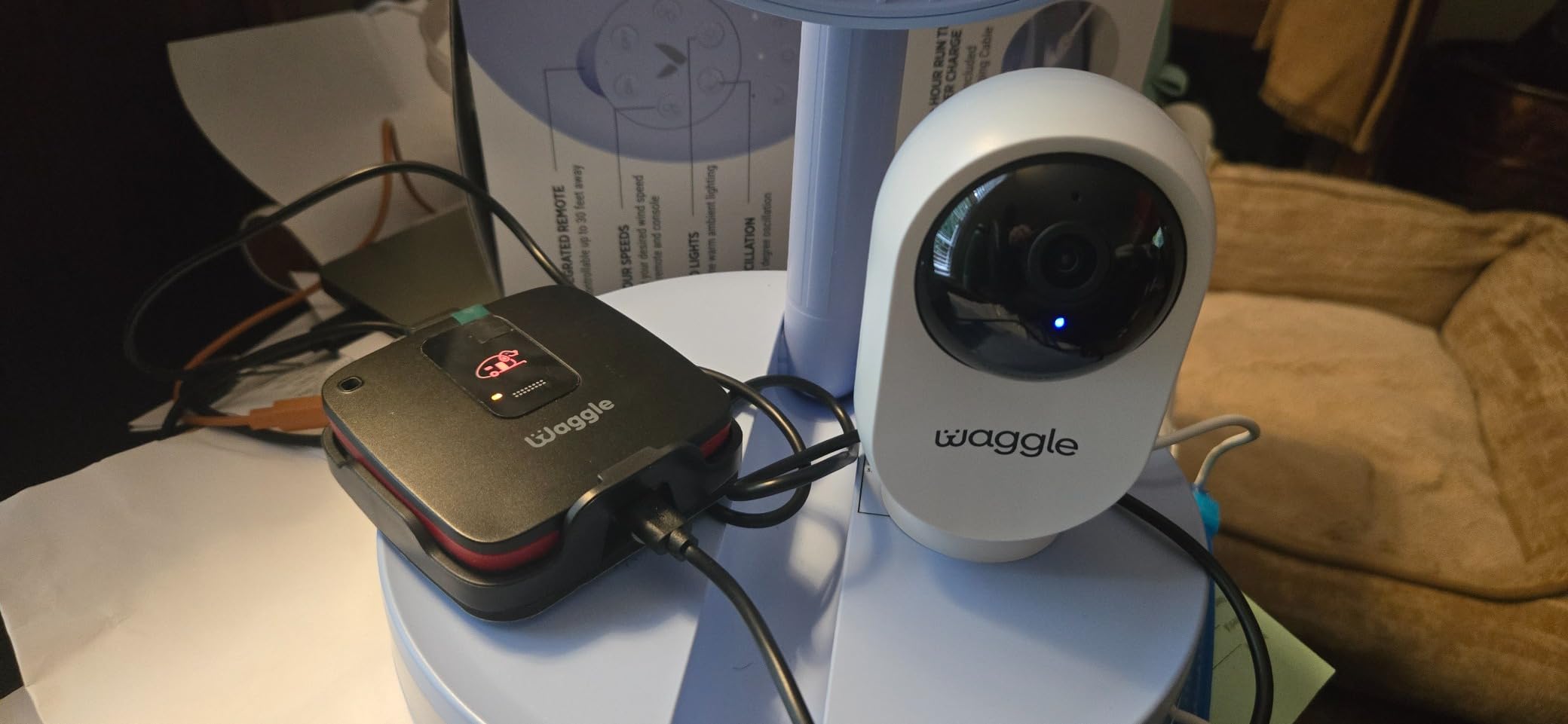 Waggle 4G LTE Cellular Security Camera, 2K HD Pet Monitor, 300° Pan, No WiFi, 9000mAh Battery, Night Vision, 2-Way Talk & Siren Alarm- RVs/Camping/Travel/Indoor & Outdoor - Subscription Required customer photo 1