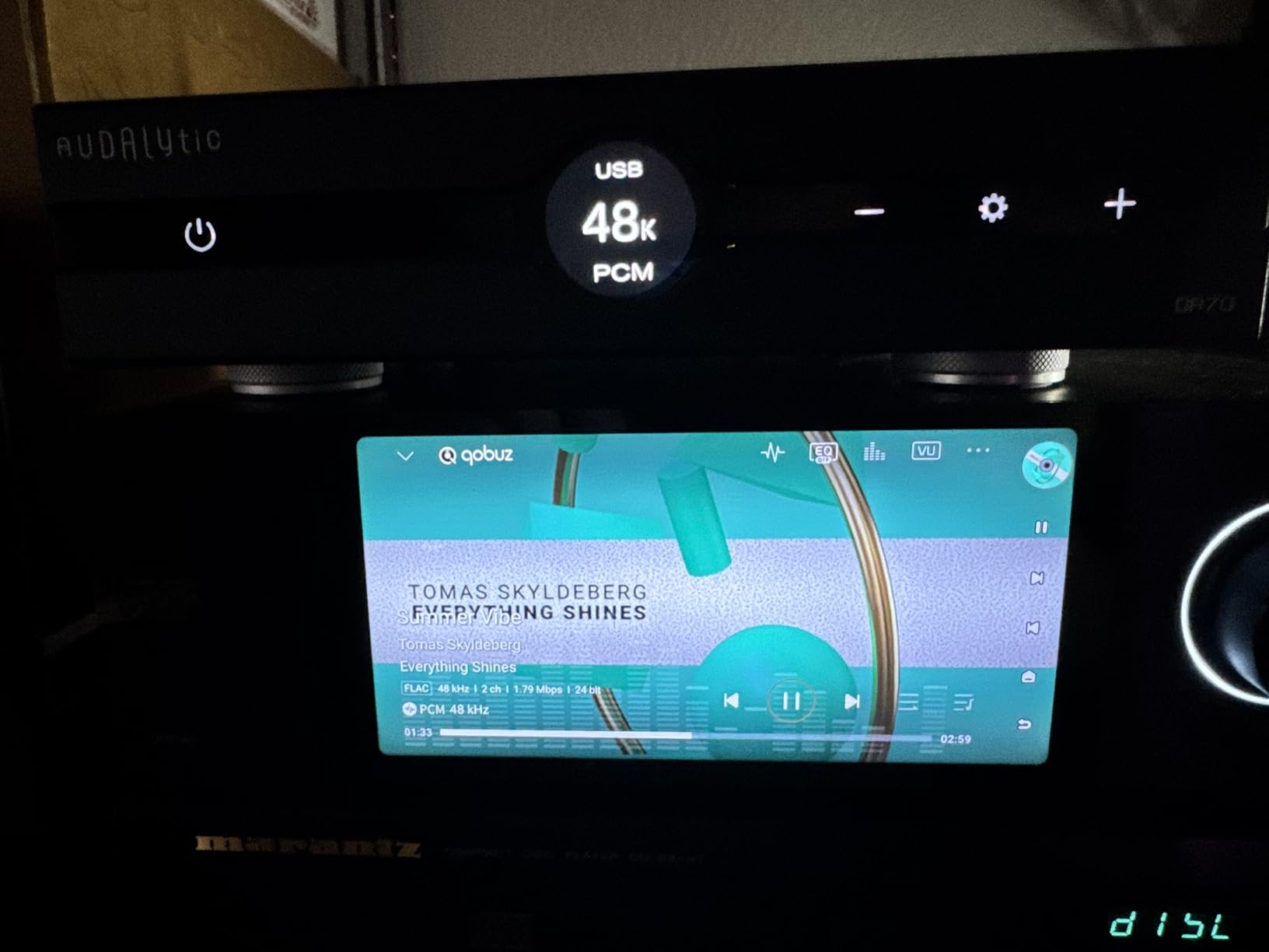 Gustard Audalytic DR70 R2R DAC | Native 1-Bit DSD DSD512 PCM768kHz | USB, Optical, Coaxial x2, LAN Input | Fully Discrete Balanced Digital-Analog Converter | Home Audio Network Streaming (Black) customer photo 2