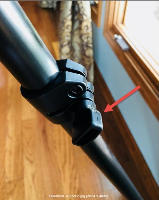 Bushnell Advanced Tripod for Binoculars, Spotting Scopes, and Cameras - Durable Aluminum Construction with Adjustable Legs and Center Column for Stability, Black customer photo 2