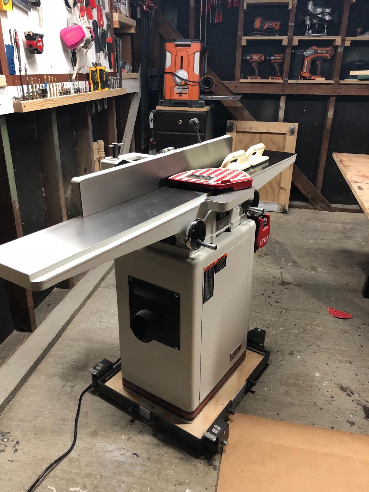 JET JJ-6HHDX 6-Inch Long Bed Jointer, Helical Cutterhead, 1 HP, 115/230V 1Ph customer photo 1