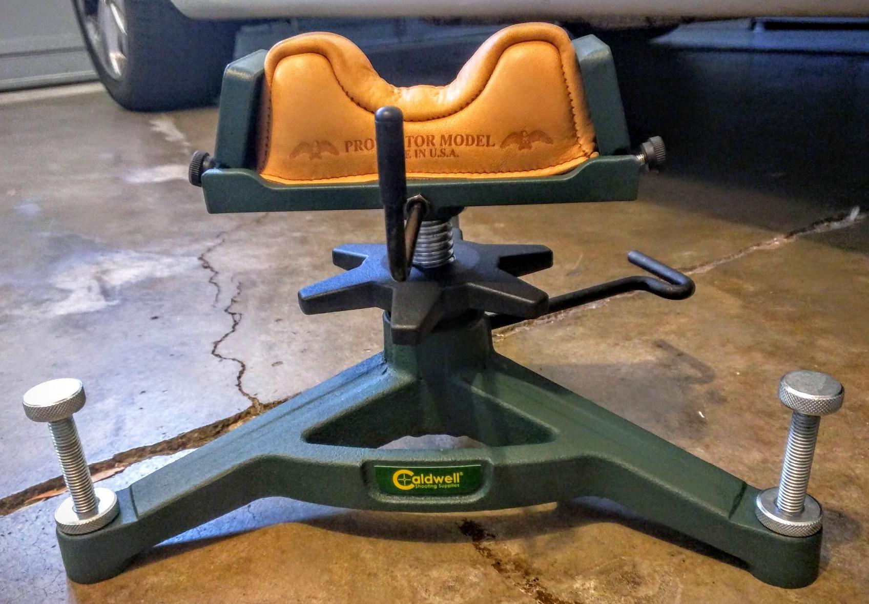 Caldwell The Rock Front Shooting Rest with Adjustable Elevation, Recoil Reducing, Interchangeable Feet, for Range, Hunting, Shooting, and Outdoors customer photo 1