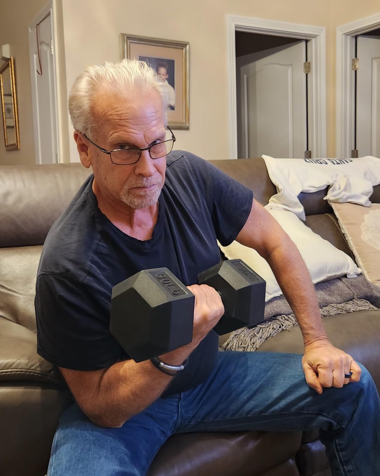 JFIT Rubber Hex Dumbbell customer photo 2