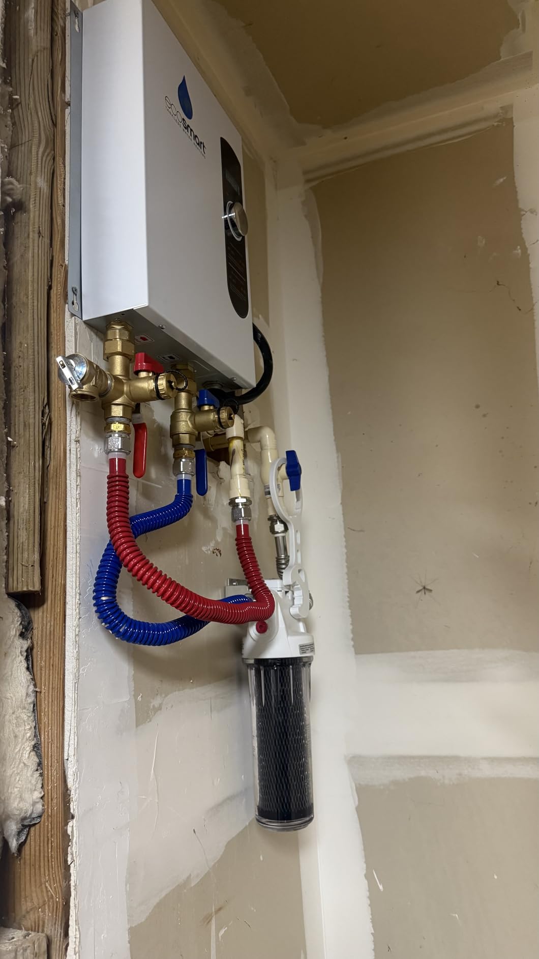 EcoSmart ECO 18 Electric Tankless Water Heater, 18 KW at 240 Volts with Patented Self Modulating Technology, White customer photo 2