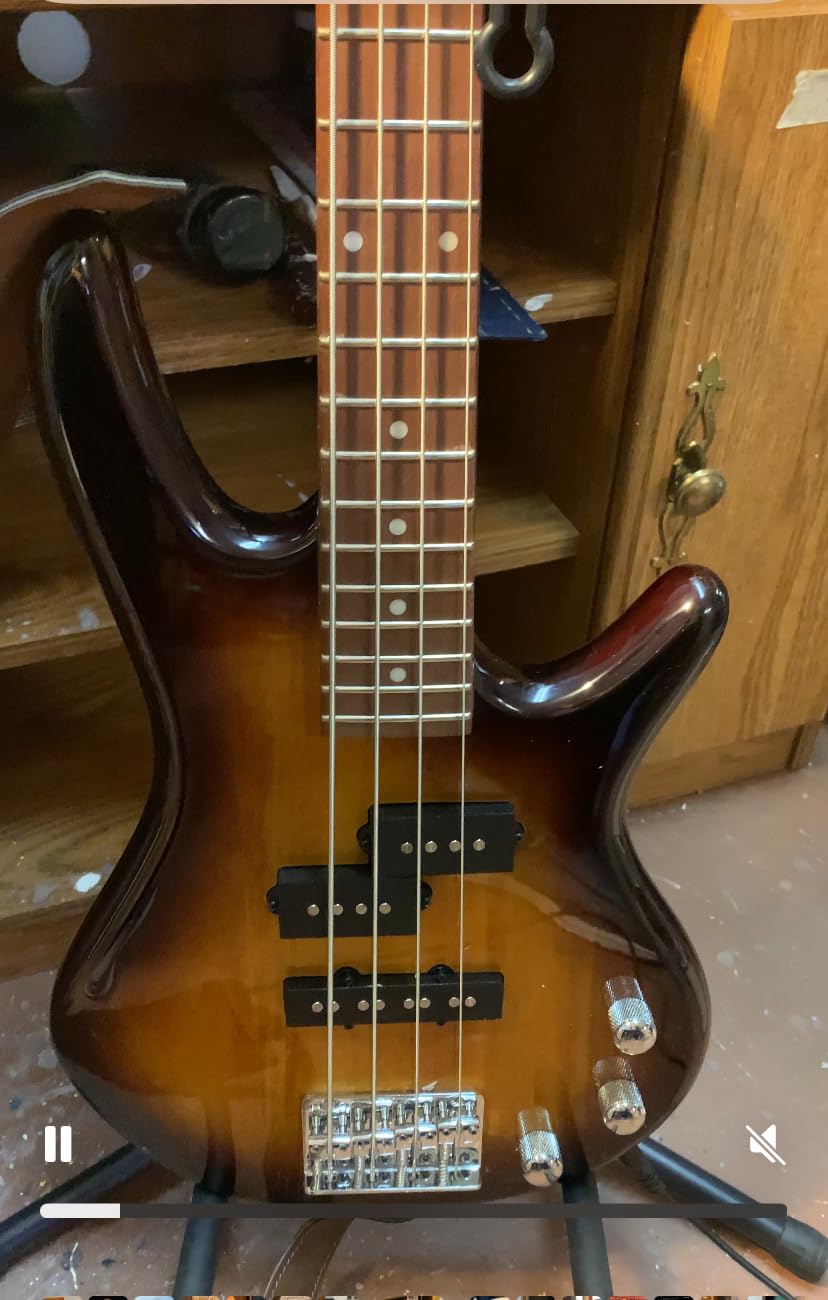 Ibanez GSRM20 SLB Starlight Blue Mikro Compact 4-String Electric Bass Guitar customer photo 2