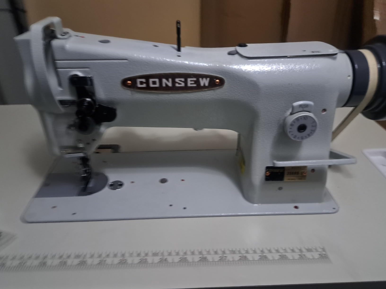 Consew 206RB-5 Walking Foot Upholstery Machine with Table and Motor (Table Comes Assembled) customer photo 2