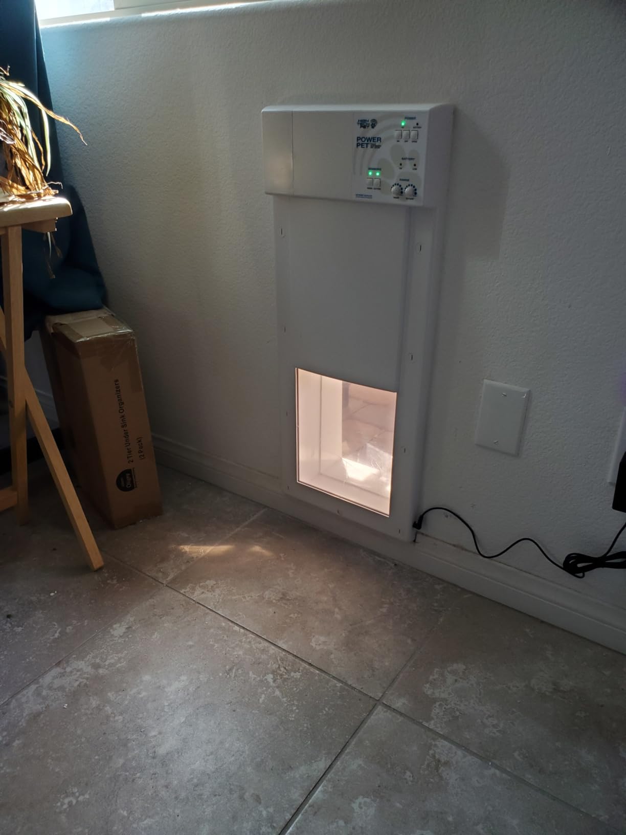 Power Pet Automatic Electronic Pet Door - PX1-Medium, High Security, Air Tight, for Medium Dogs up to 30 lbs (8¼