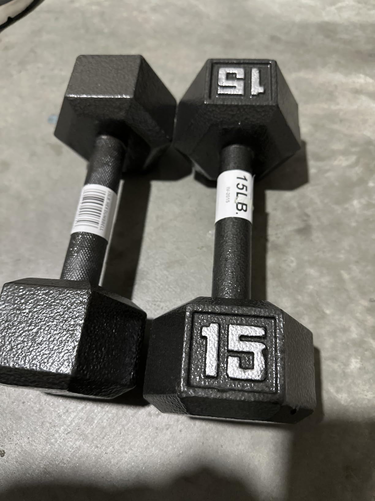 Marcy Cast Iron Hex Dumbbells Collection - Available size from 3-lb to 100-lb, SOLD INDIVIDUALLY customer photo 1
