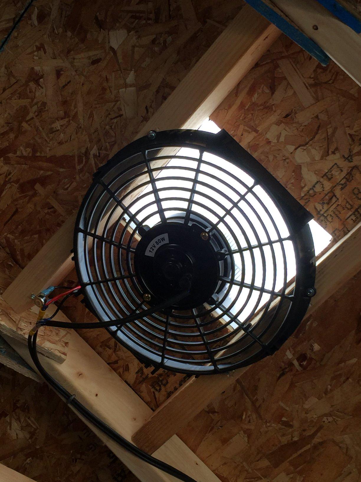 Amtrak Solar 12-Inch Solar Attic Exhaust Fan - USA-Made, Plug & Play, Whisper-Quiet Ventilation for Attic, Garage, Shed, Greenhouse customer photo 1