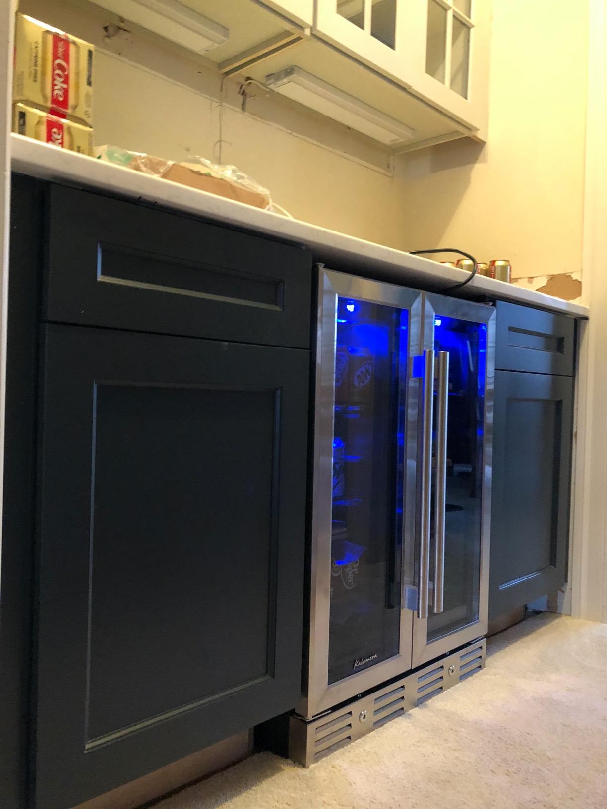 Kalamera 24 Inch Beverage Refrigerator - 154 Cans Capacity Beverage Cooler, Built-in Counter or Freestanding, for Soda, Water, Beer or Wine customer photo 1