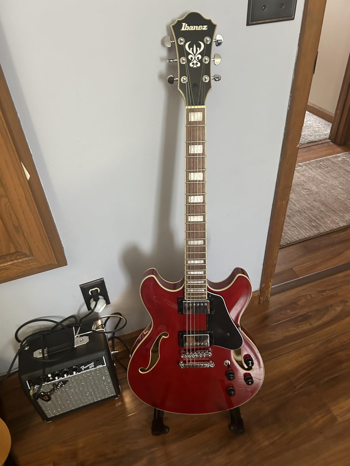 Ibanez Artcore AS73 Semi-Hollow Body Electric Guitar - Transparent Cherry Red customer photo 1