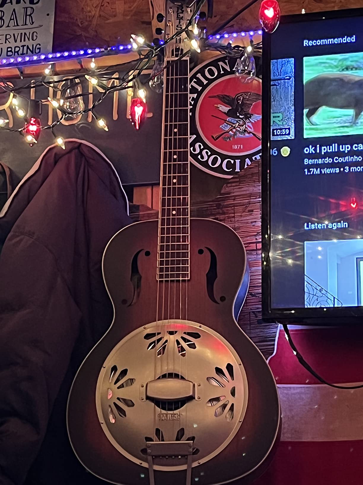 Gretsch G9241 Alligator Mahogany Round Neck Acoustic Electric Resonator - 2-Color Sunburst, Padauk Fingerboard customer photo 3