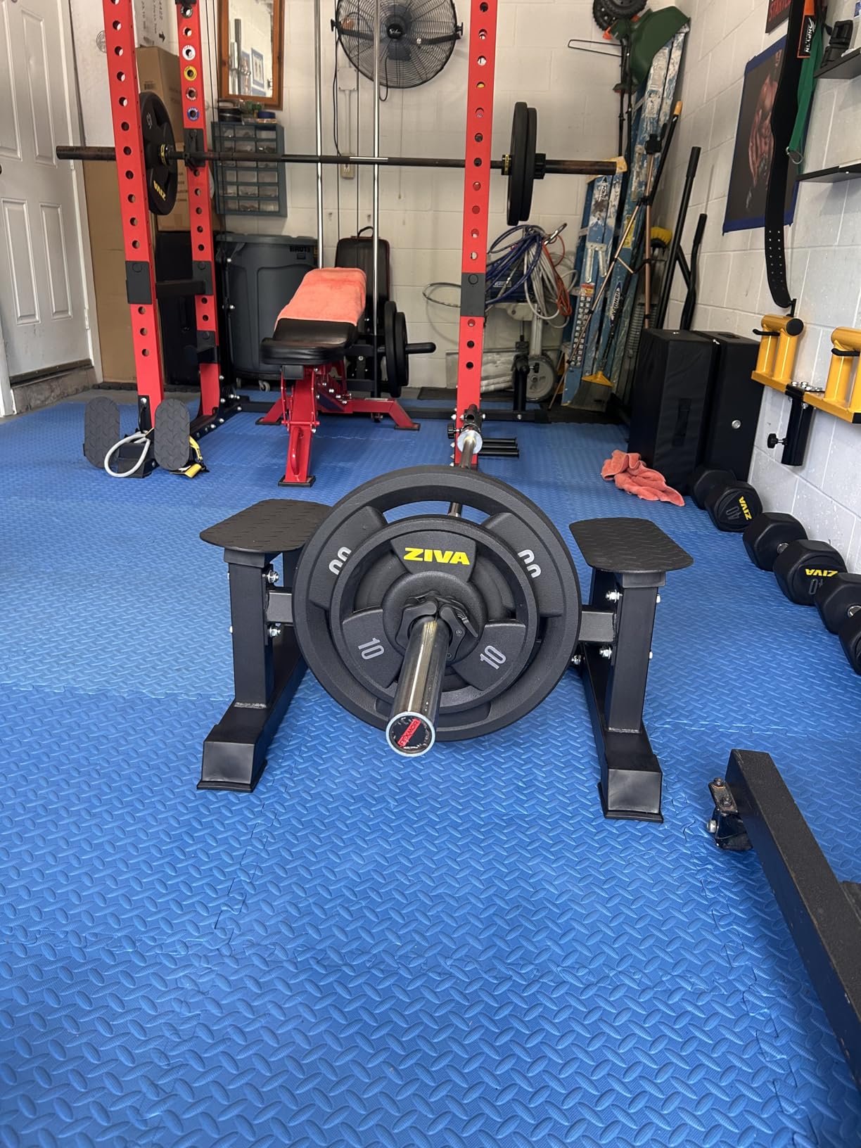 Titan Fitness T Bar Rowing Platform, Elevated/Angled Design for Rows at a Deficit, T Bar Row Platform with Diamond-Plated Footplates customer photo 1
