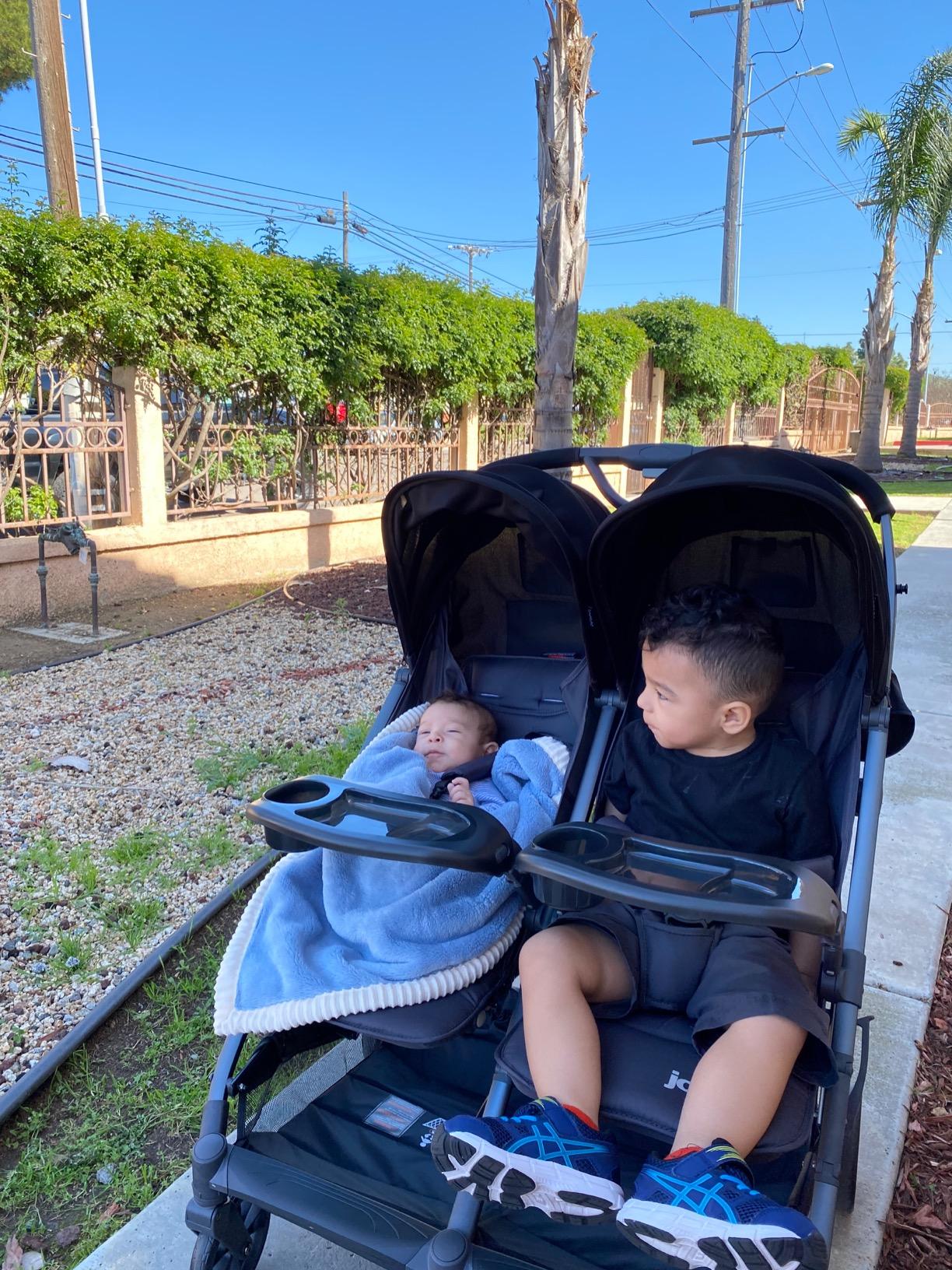 Joovy Kooper X2 Side-by-Side Double Stroller, Forged Iron customer photo 1