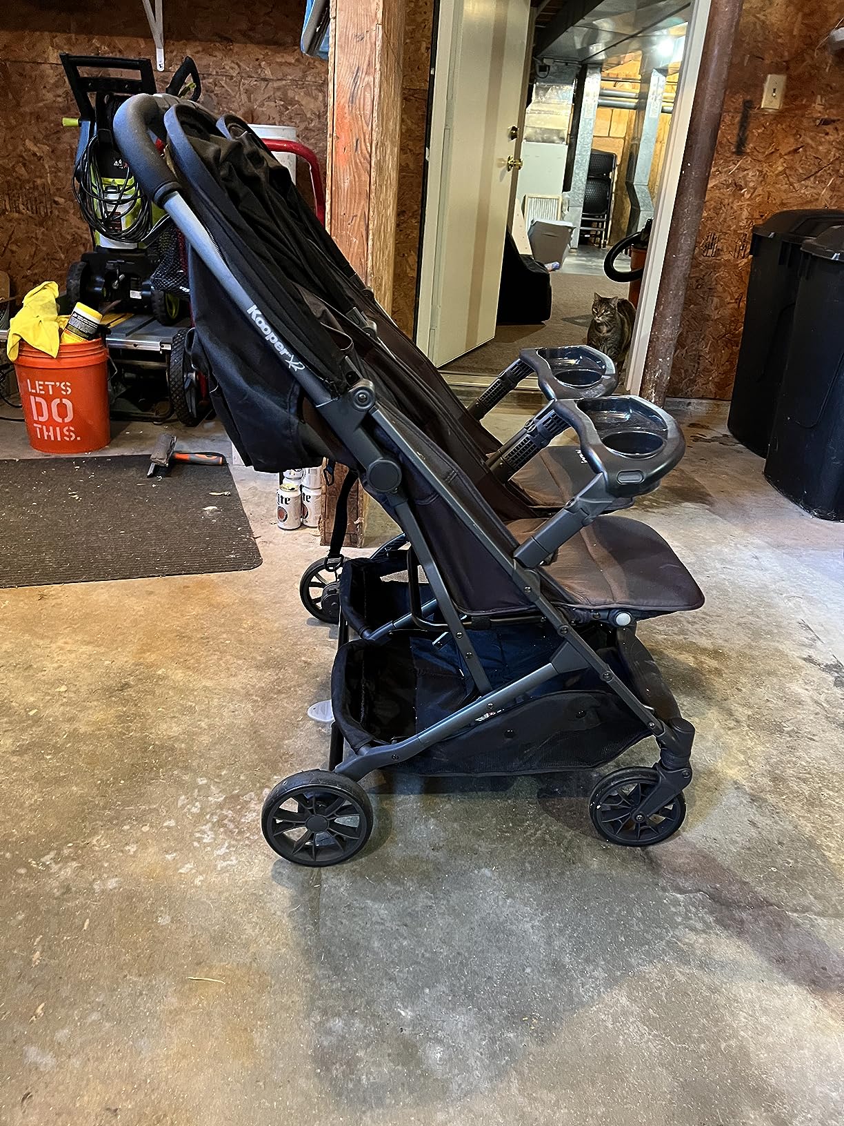 Joovy Kooper X2 Side-by-Side Double Stroller, Forged Iron customer photo 2
